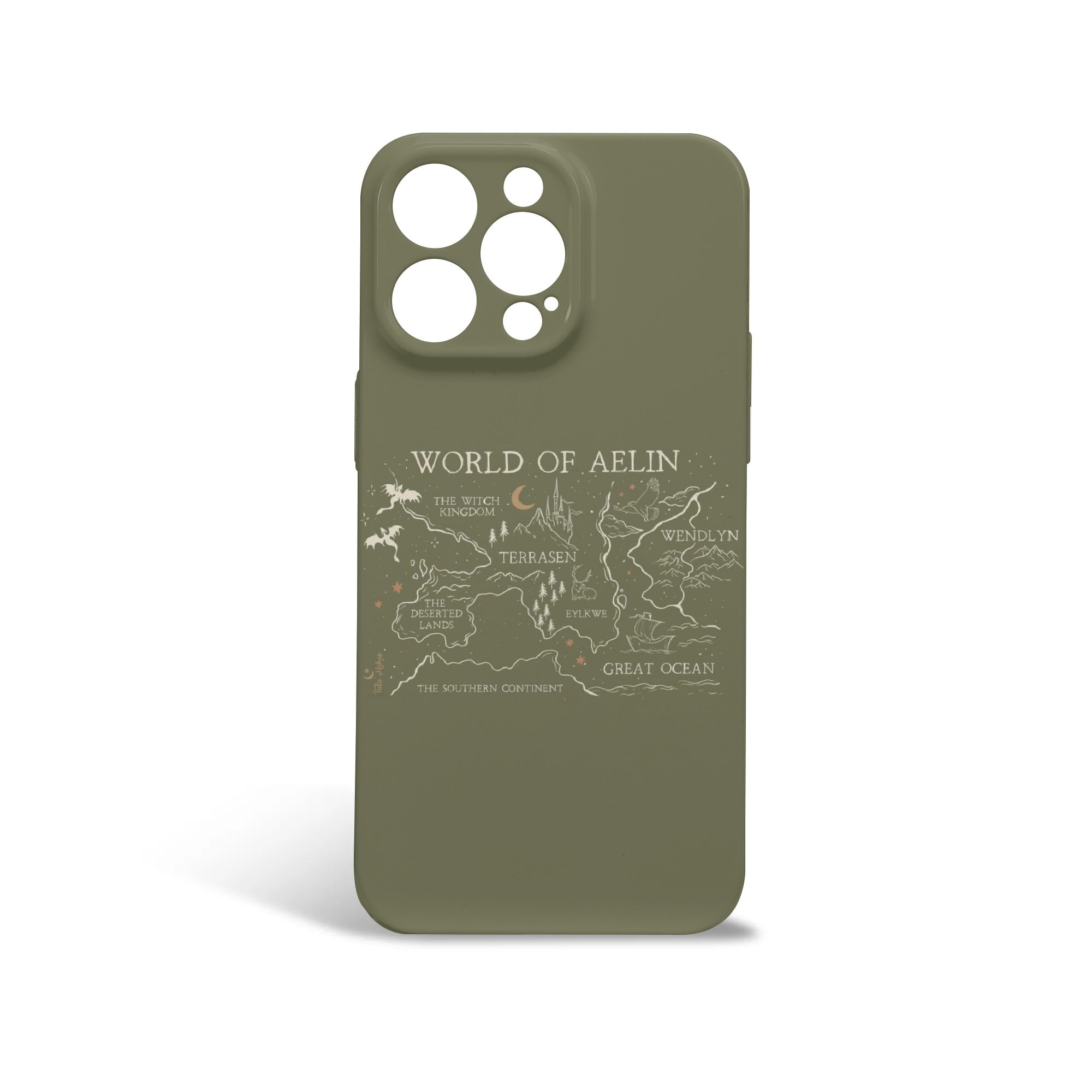 World of Aelin Phone Case - Terrasen Fantasy Map Inspired iPhone Cover, Throne of Glass Book Lover Gift PCVLR10
