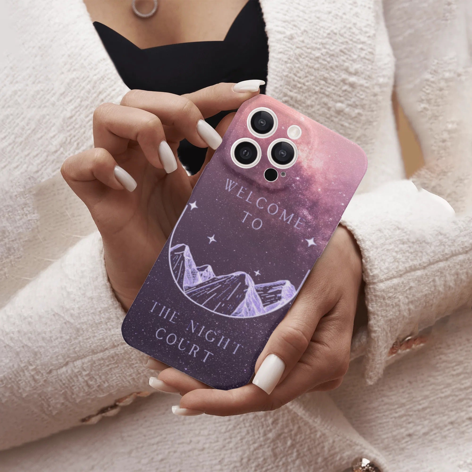Velaris City Phone Case, Welcome to the Night Court Design, Fantasy Night Sky Artwork, A Court of Thorns and Roses Inspired PCVLR84