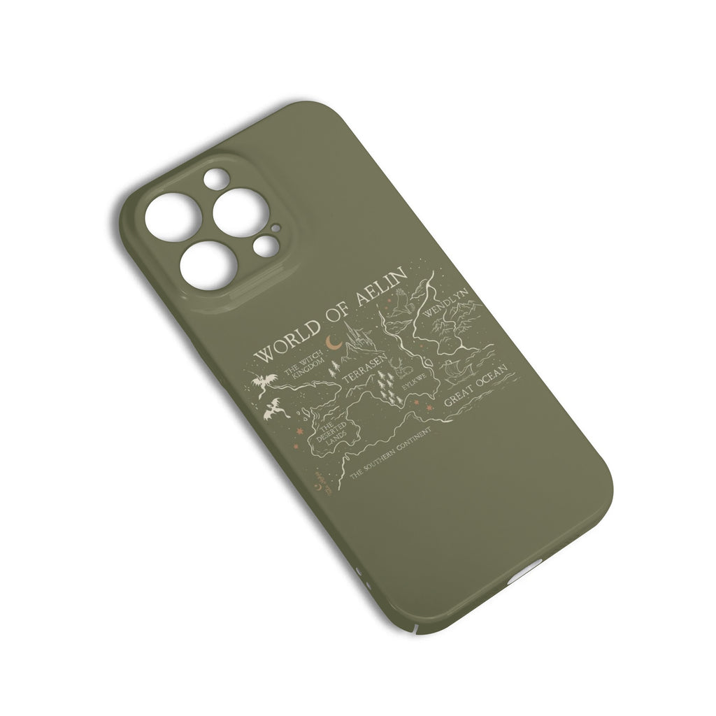 World of Aelin Phone Case - Terrasen Fantasy Map Inspired iPhone Cover, Throne of Glass Book Lover Gift PCVLR10