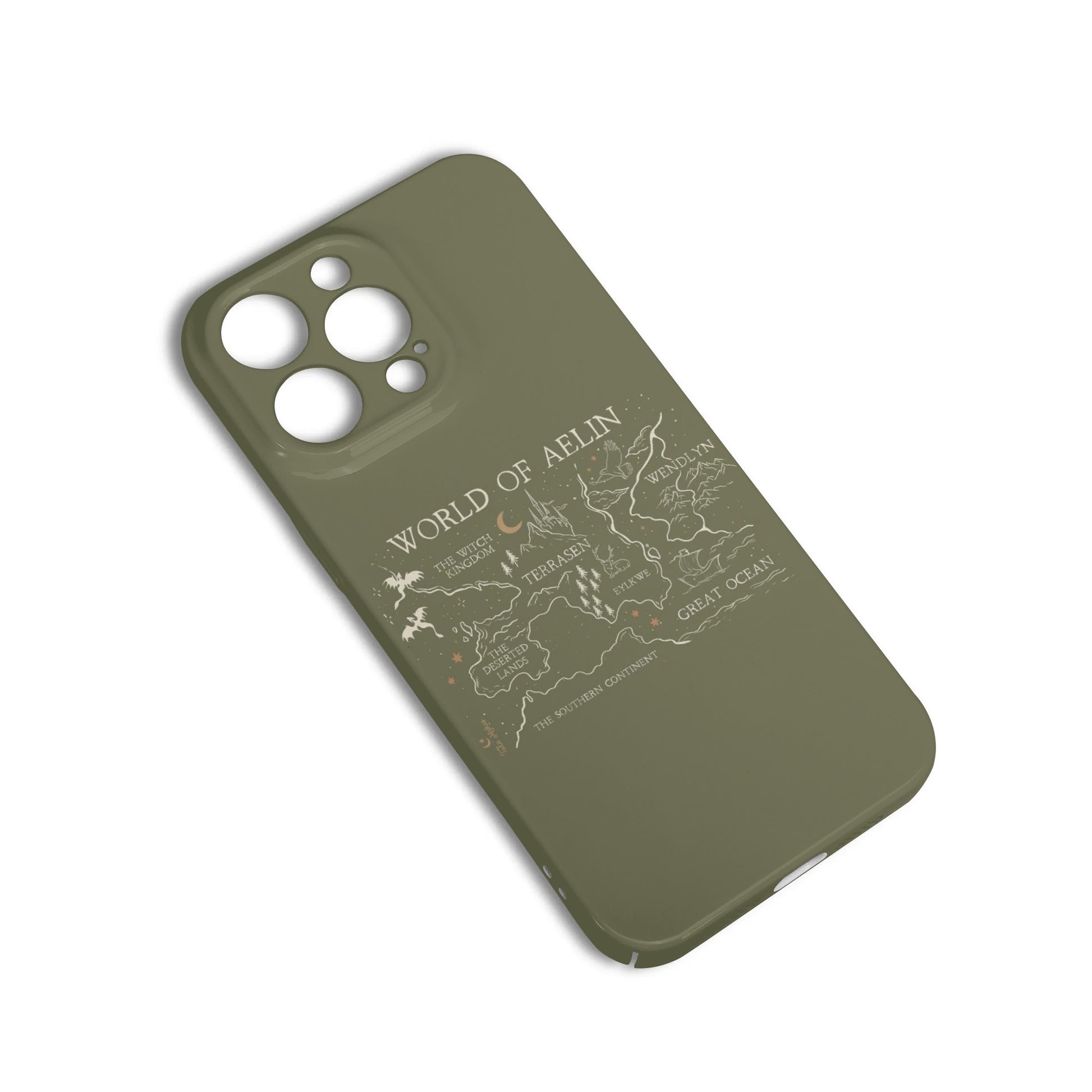 World of Aelin Phone Case - Terrasen Fantasy Map Inspired iPhone Cover, Throne of Glass Book Lover Gift PCVLR10