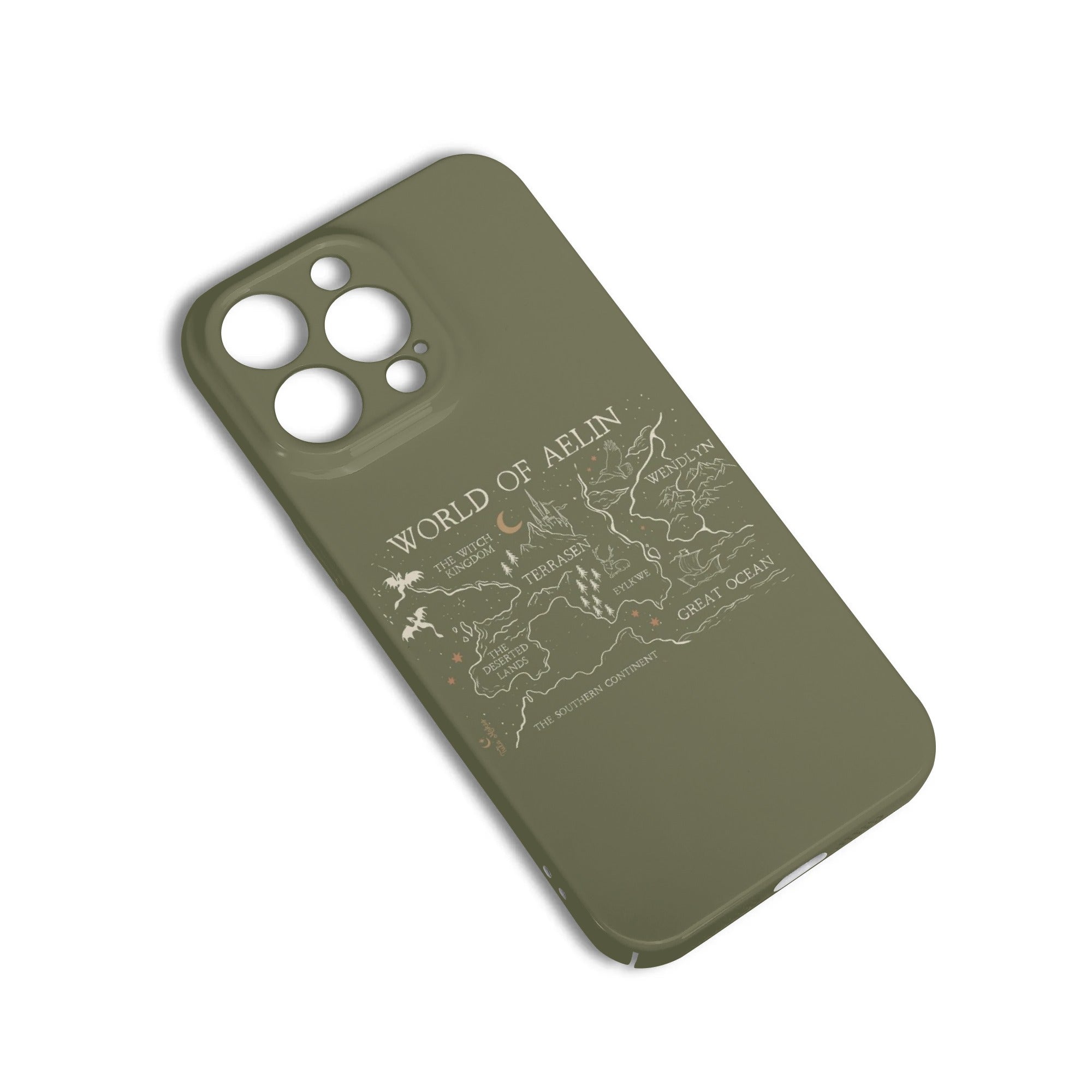 World of Aelin Phone Case - Terrasen Fantasy Map Inspired iPhone Cover, Throne of Glass Book Lover Gift PCVLR10