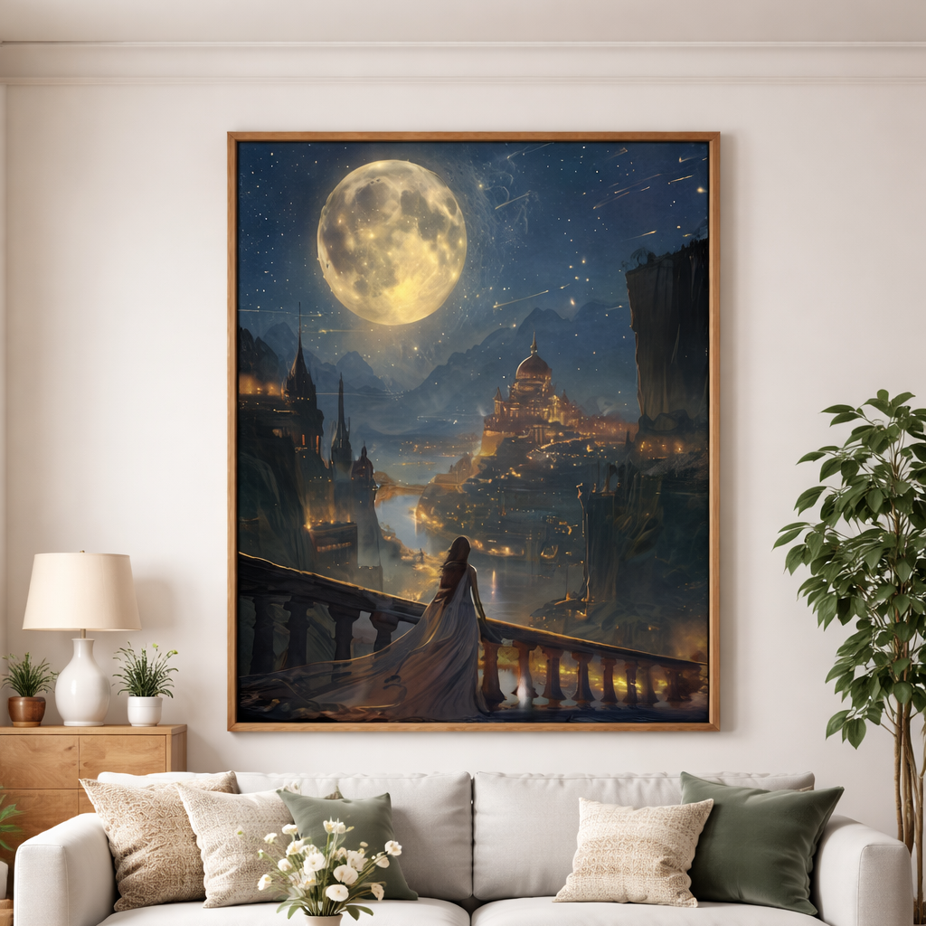 Velaris Night Court Poster, ACOTAR Wall Art, House of Wind Print, Sarah J. Maas Bookish Decor VLRP74