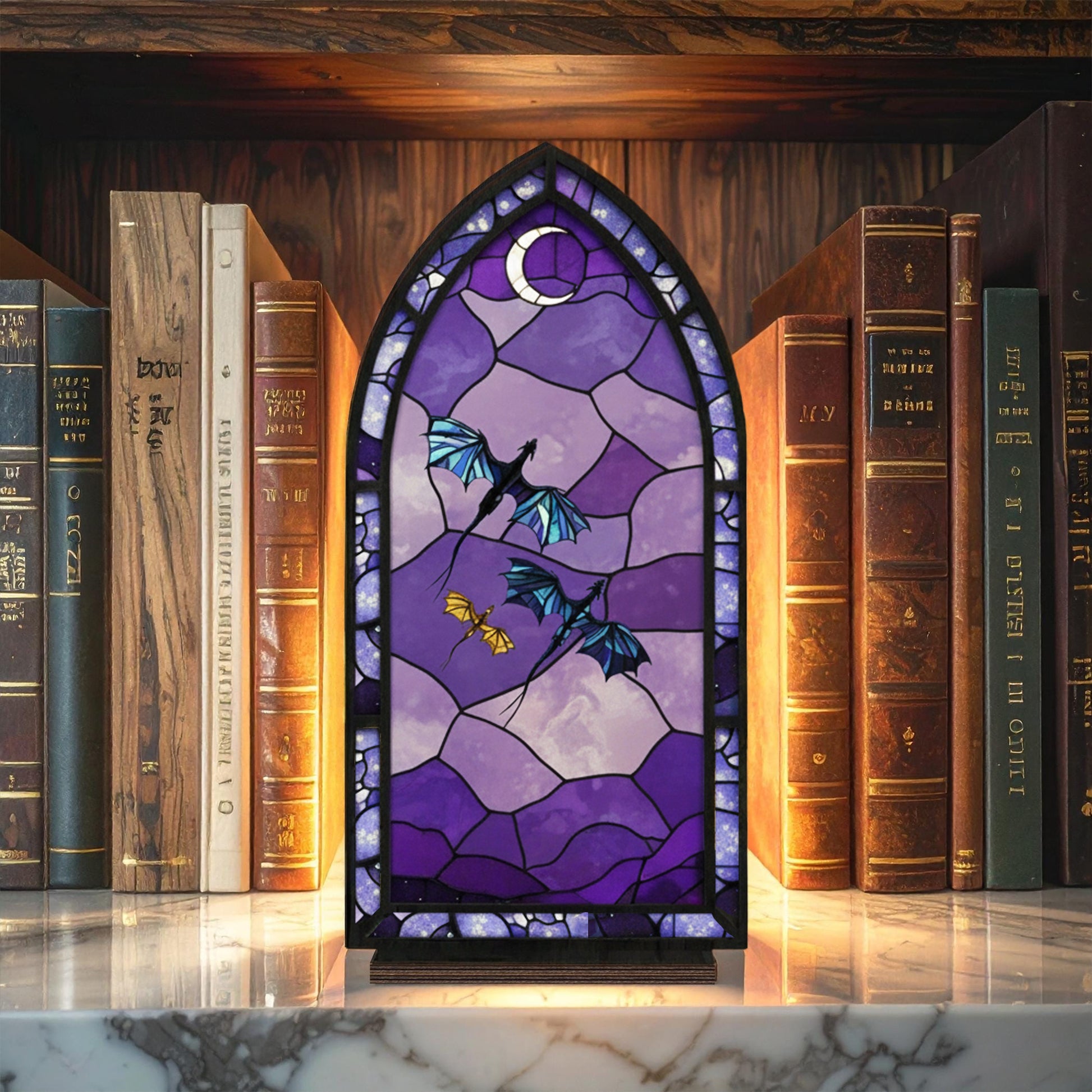 Fourth Wing Dragon Book Nook, Tairn, Andarma, Sgaeyl Fantasy Bookshelf Insert Decor Gift, Bookish Gift, Fantasy Collectible BNVLR09