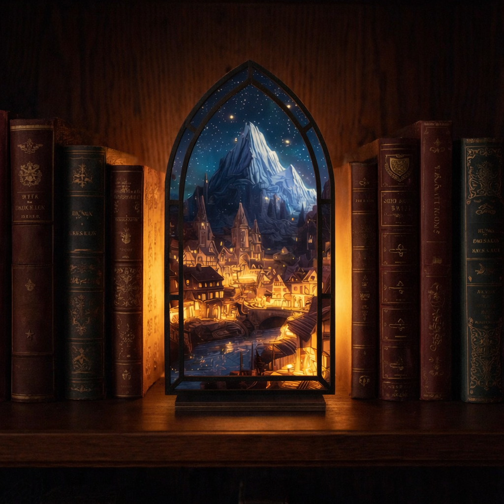 Velaris ACOTAR Book Nook, Night Court Book Nook, Fantasy Bookshelf Decor, Book Lover Gift, Reader Gift BNVLR34