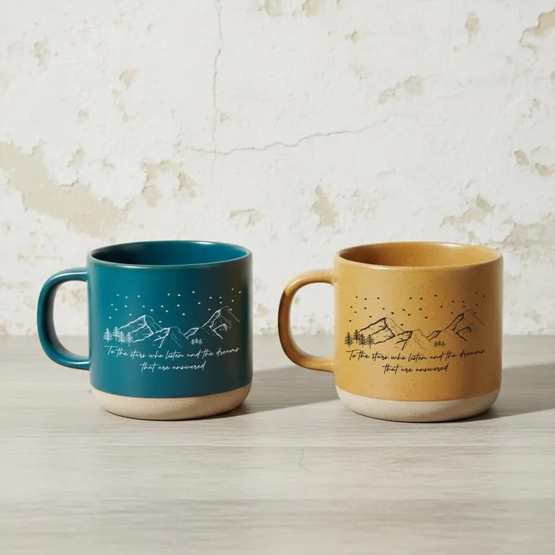 ACOTAR Cup, Velaris Pottery  Mug, City of Starlight Mug, Sarah J Maas Coffee Mug, Gift for SJM Lover, Smut Reader Mug, To the Stars Who Listen Merch