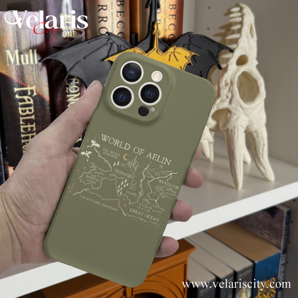 World of Aelin Phone Case - Terrasen Fantasy Map Inspired iPhone Cover, Throne of Glass Book Lover Gift PCVLR10