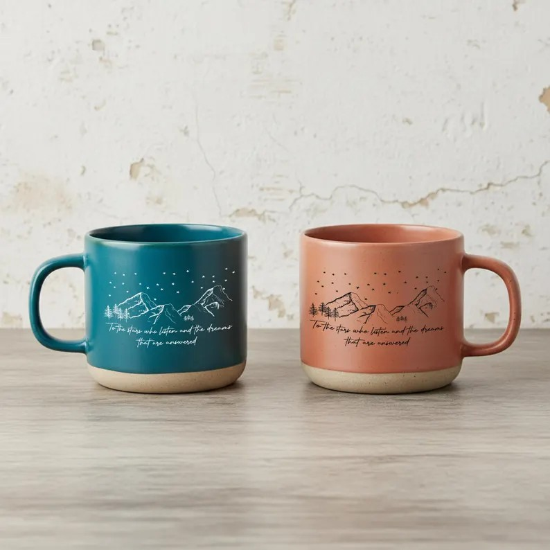 ACOTAR Cup, Velaris Pottery  Mug, City of Starlight Mug, Sarah J Maas Coffee Mug, Gift for SJM Lover, Smut Reader Mug, To the Stars Who Listen Merch