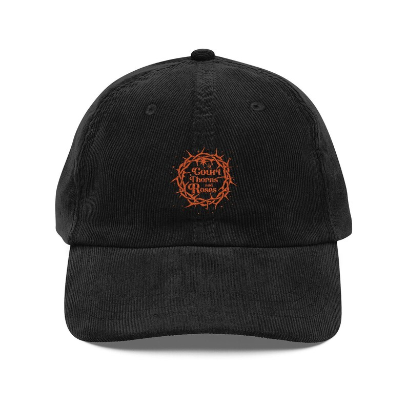 A Court of Thorns and Roses Corduroy Dad Hat, ACOTAR Inspired Embroidered Cap, Bookish Fantasy Gift for Readers VLRH23