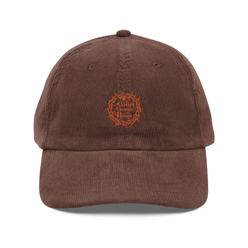A Court of Thorns and Roses Corduroy Dad Hat, ACOTAR Inspired Embroidered Cap, Bookish Fantasy Gift for Readers VLRH23