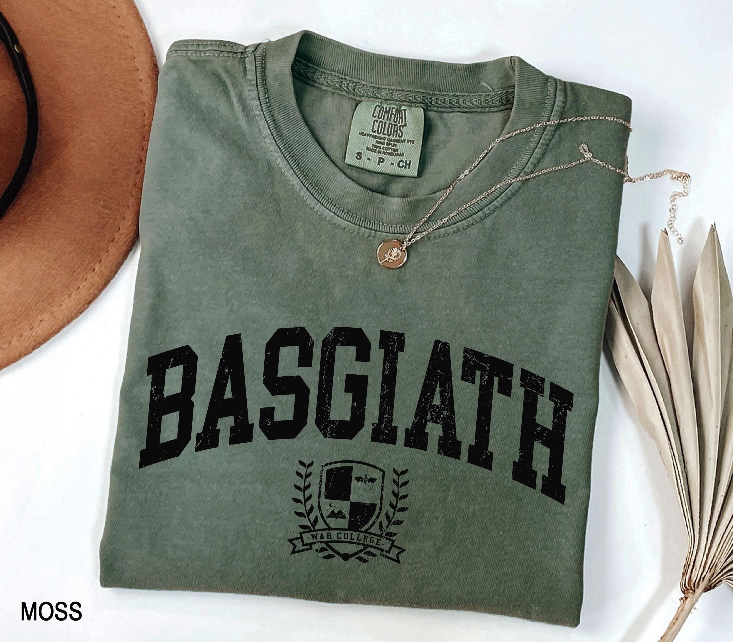 Comfor Colors Basgiath War College t-shirt, Fourth Wing Shirt, Violet Sorrengail, Bookish Shirt, Xaden Riorson, Gifts For Readers, Dragon Rider Shirt CFVLR24