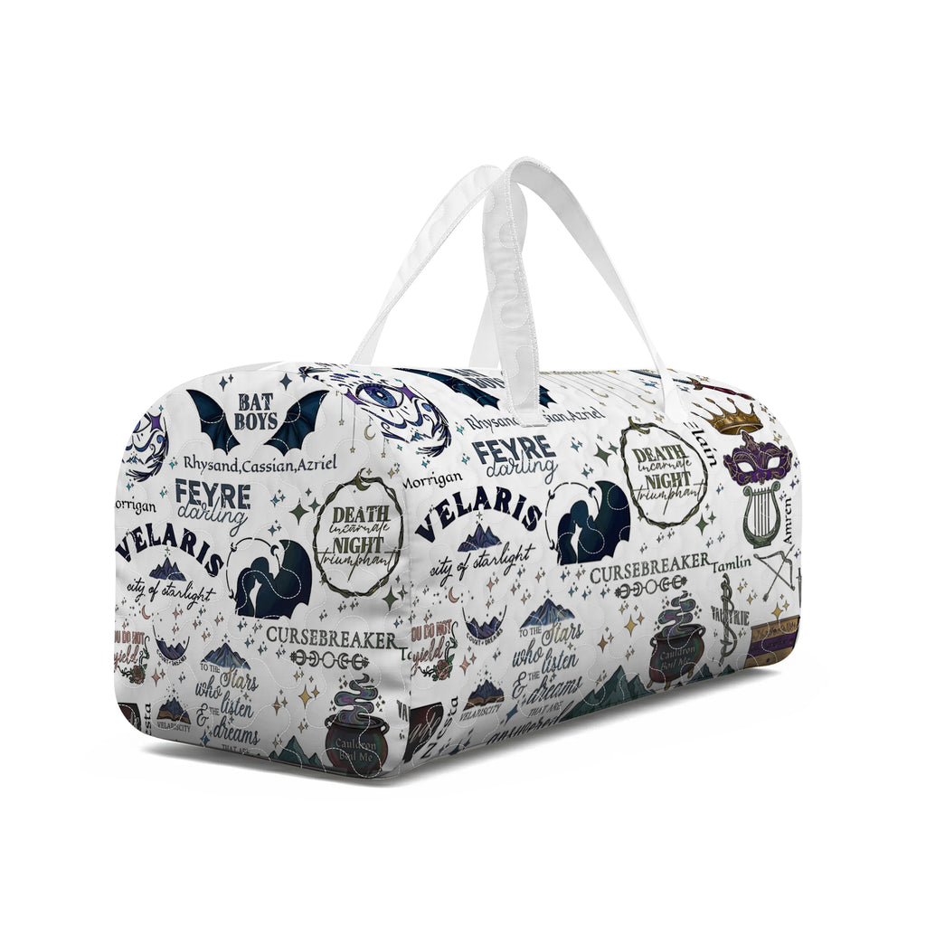Velaris ACOTAR Duffle Bag, Night Court Travel Bag, Feyre Rhysand Bookish Weekender Bag, Fantasy Overnight Bag, Reader Gift, QTBVLR10