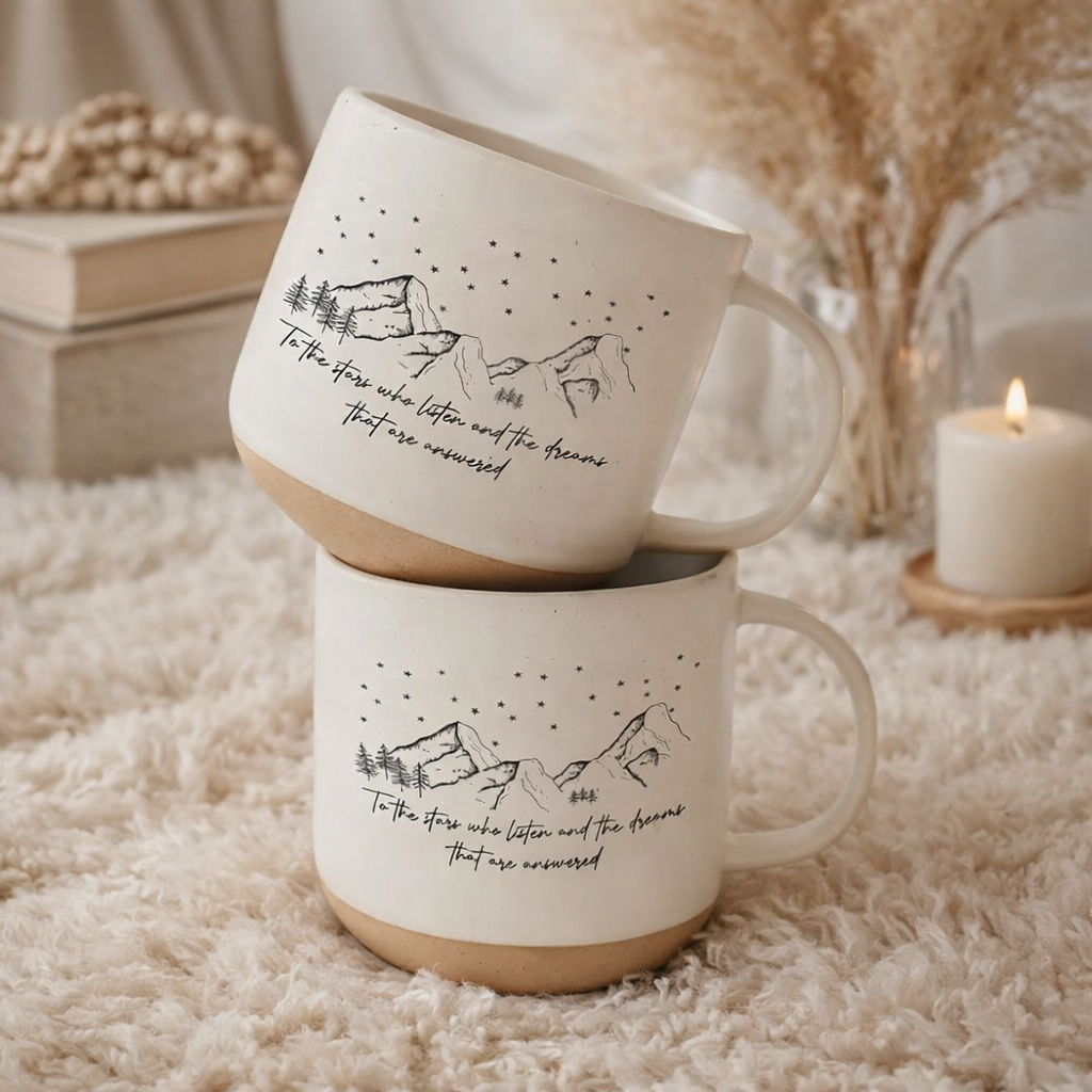 ACOTAR Cup, Velaris Pottery  Mug, City of Starlight Mug, Sarah J Maas Coffee Mug, Gift for SJM Lover, Smut Reader Mug, To the Stars Who Listen Merch