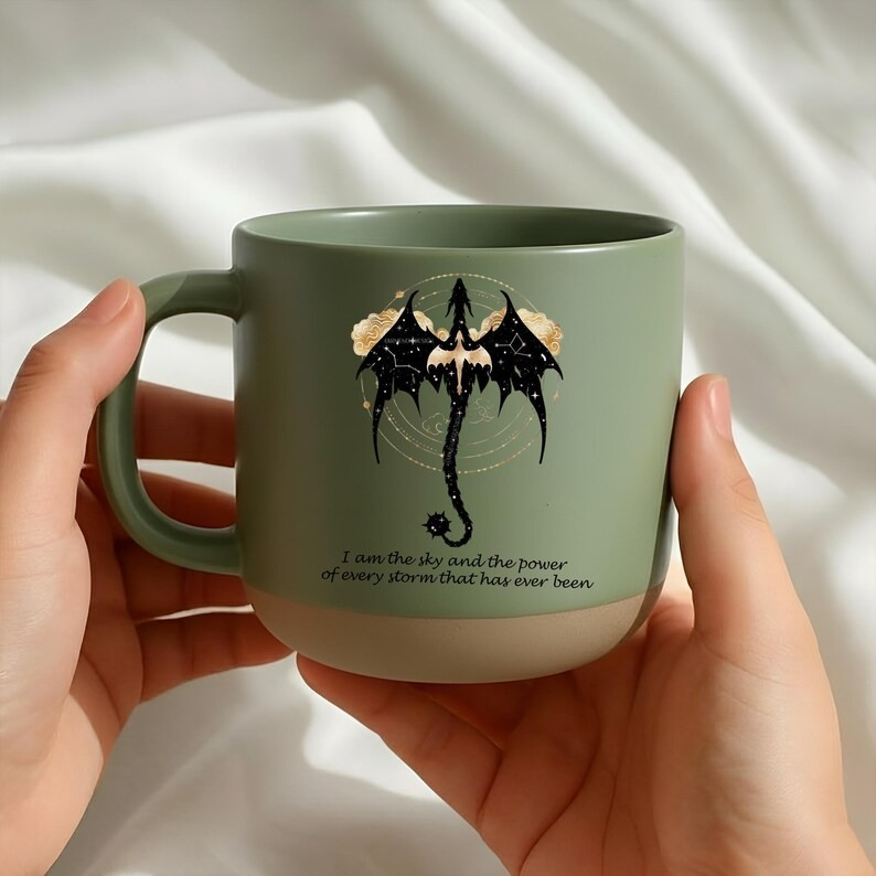 Fourth Wing Mug Bookish Dragon Mug Romantasy Mug for Xaden Riorson Fans BookTok Mug Gift for Wife Cute Bookish Mug Book Lover Gift