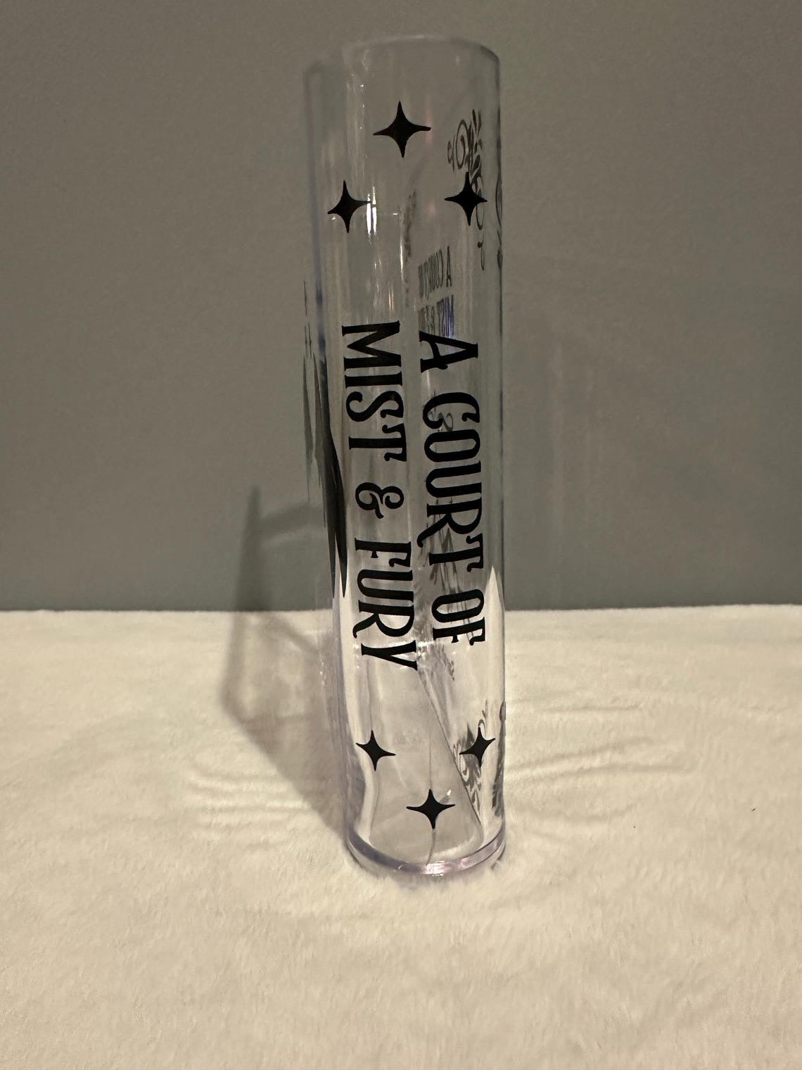 A Court of Mist and Fury Book Vase Acrylic Book Vase, Velaris Acrylic Flower Vase, Book Lover Gift, Gifts For Book Lover, VLRBV10