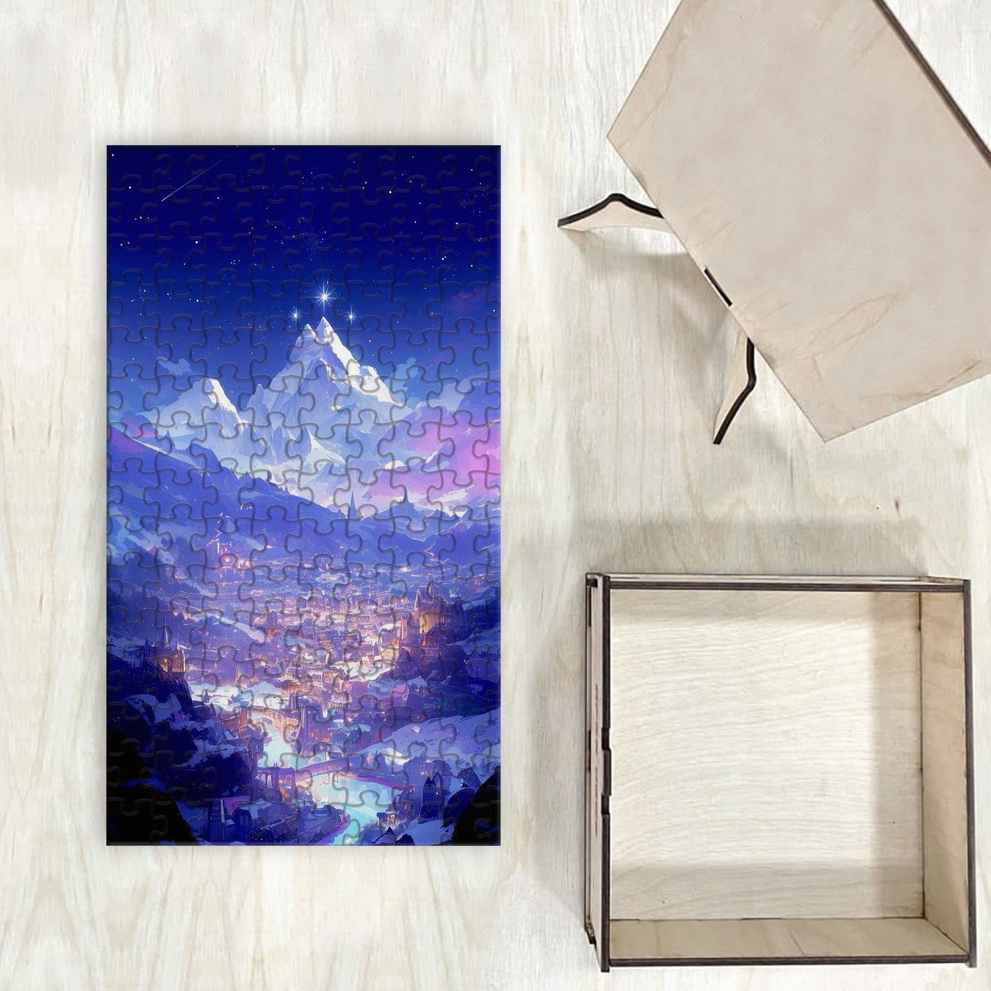Fantasy Puzzle Velaris ACOTAR, Night Court City of Starlight, Wooden Jigsaw for Book Lovers PVLR11