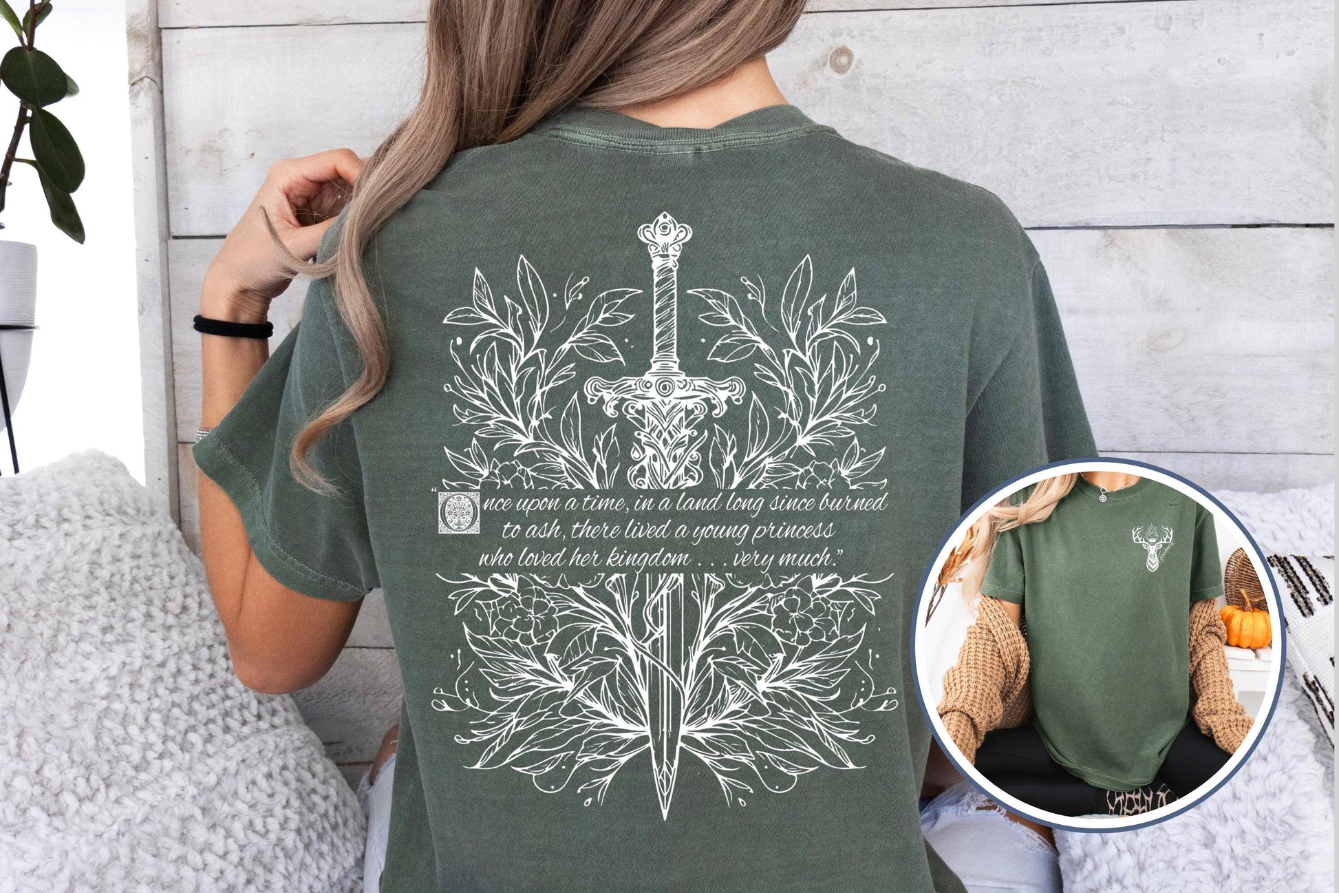 Fireheart Comfort Colors® T-shirt, TOG Gift, Throne of Glass, Book Lover Idea, Bookish Gift, Terrasen, Booktok, Aelin Galathynius she was not afraid CFVLR81