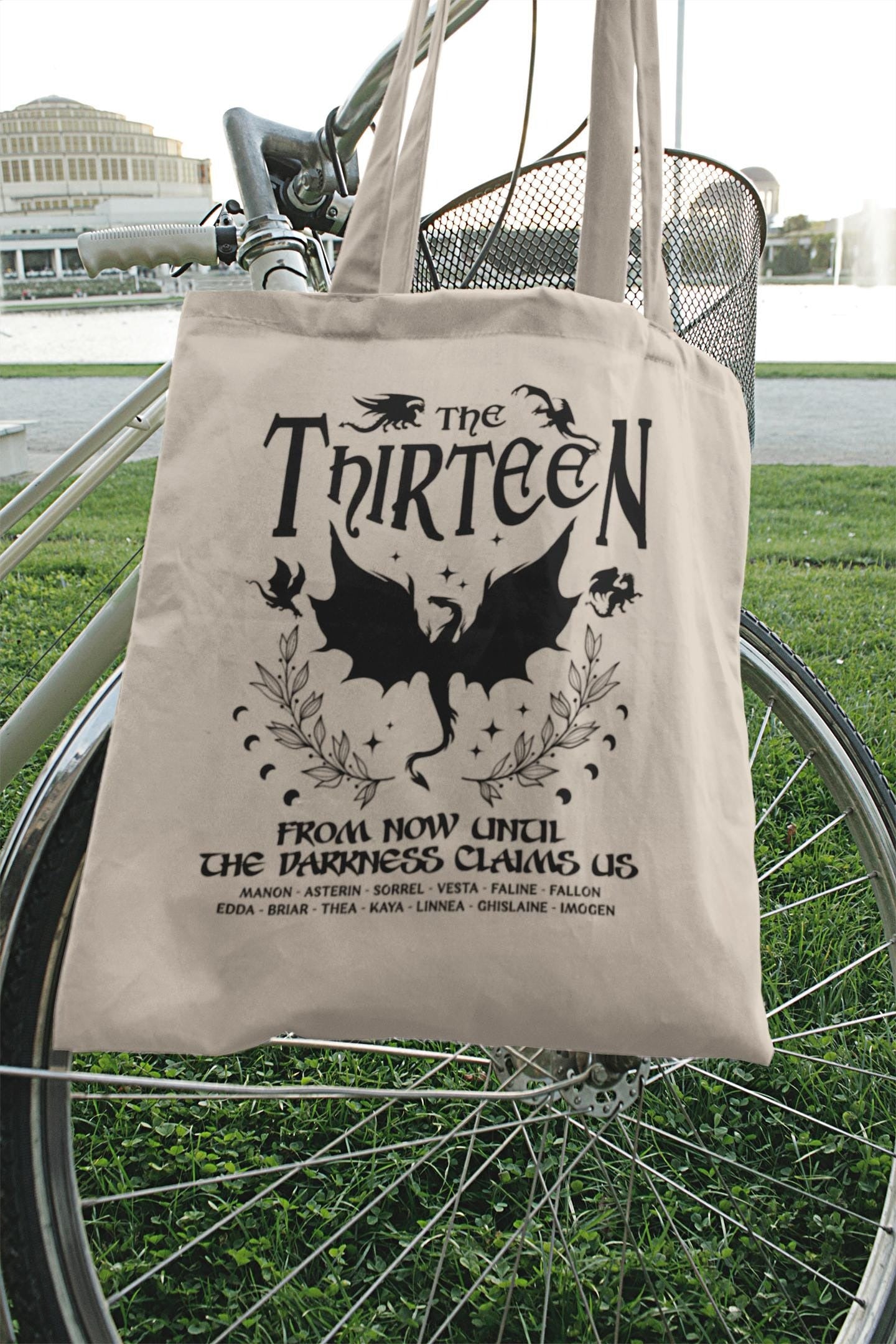 The Thirteen Tote Bag, Cotton Canvas Tote Bag, Sustainable Bag, Perfect Gift, Throne Of Glass Tote Bag, Manon Blackbeak Ironteeth TBVLR09