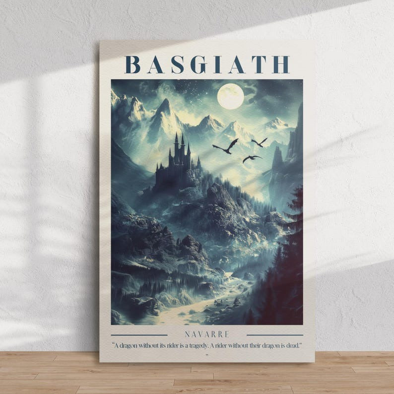 Basgiath War College - Rebecca Yarros Book Art, The Empyrean Poster, Rebecca Yarros Poster, Gift For Fan VLRP11
