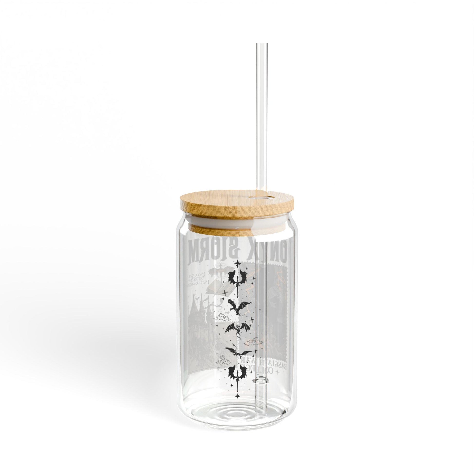 Fantasy Book Lover Glass Cup Fourth Wing Iced Coffee Cup Onyx Storm Mug Tumbler Fantasy Gift Merch Tumbler Romantasy Gift for Her Mug Gift GLVLR13