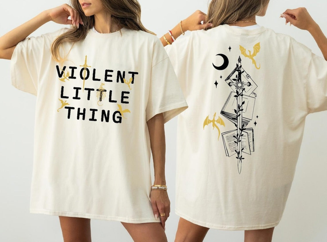 Violent Little Thing Comfort Colors Shirt, Fourth Wing Shirt, Basgiath War College Shirt. CFVLR08