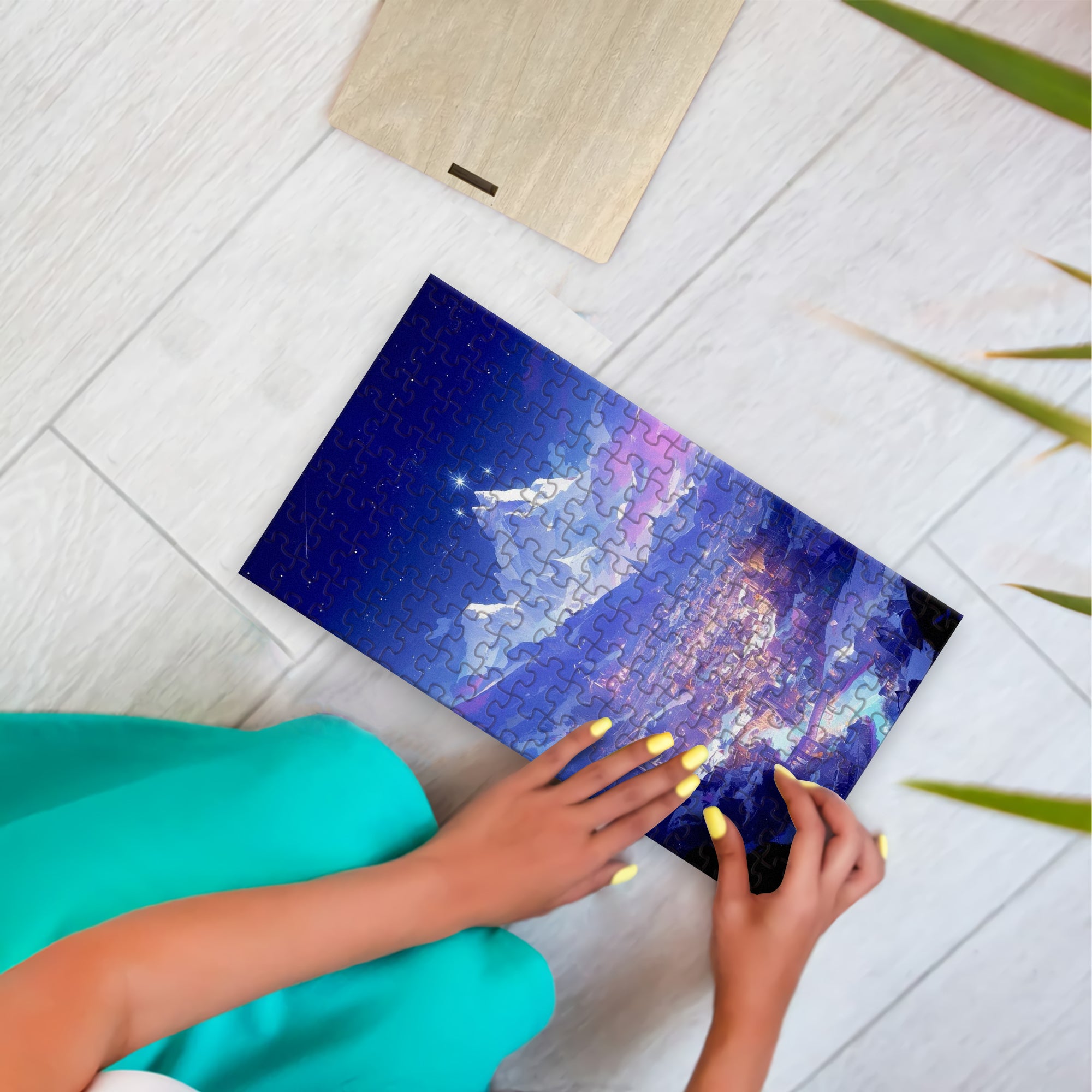 Fantasy Puzzle Velaris ACOTAR, Night Court City of Starlight, Wooden Jigsaw for Book Lovers PVLR11