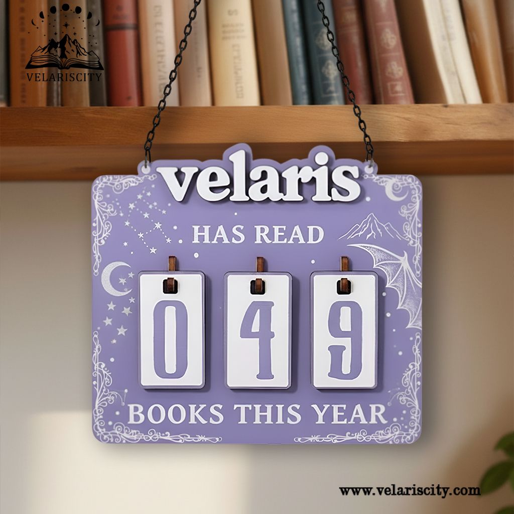 Velaris Book Tracker Sign, ACOTAR Inspired Reading Tracker, Fantasy Bookish Decor, Book Lover Gift BTVLR11