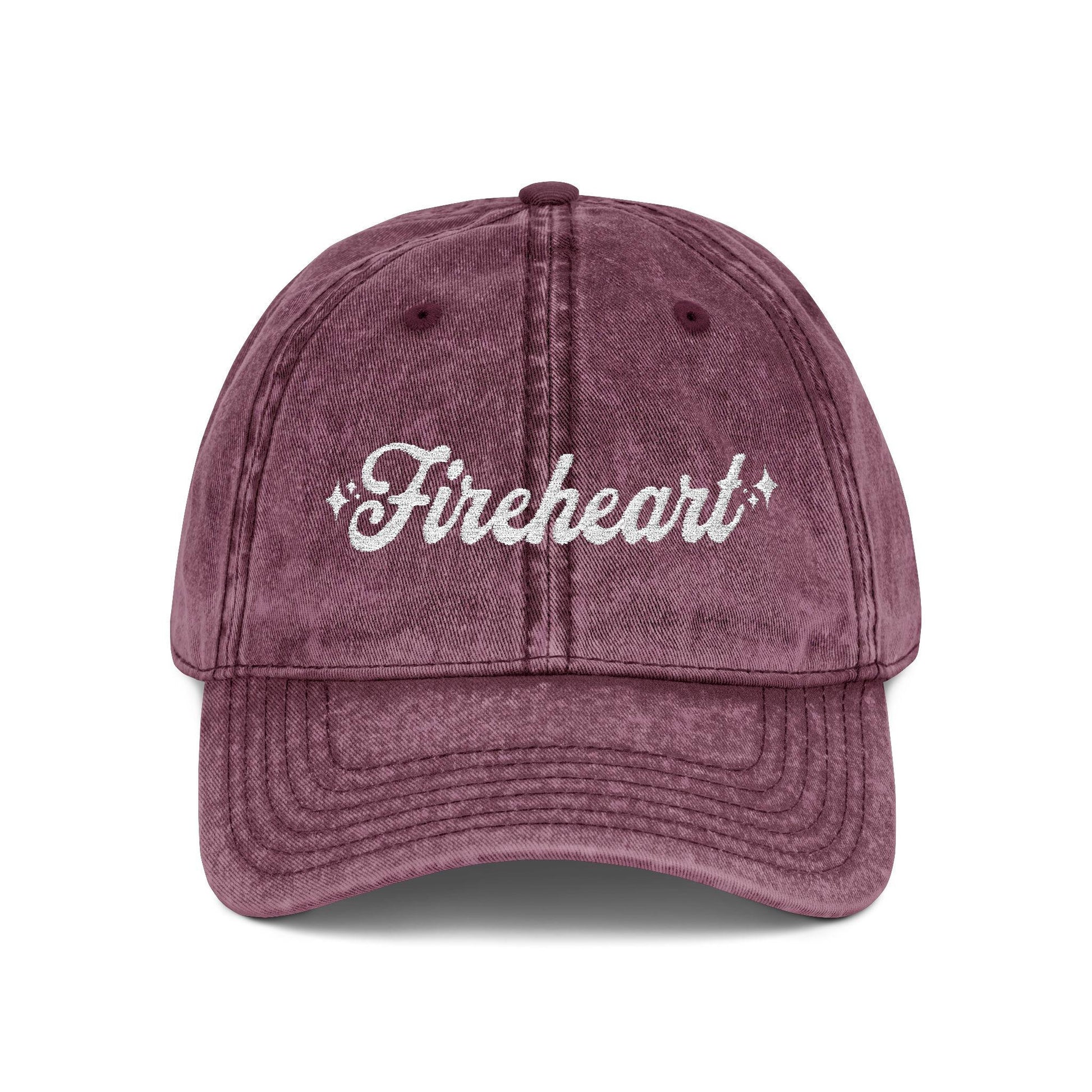 Throne of Glass Fireheart Vintage Embroidered Cap,  Bookish Gift for Her, Bookworm Hat, To Whatever End VLRH06
