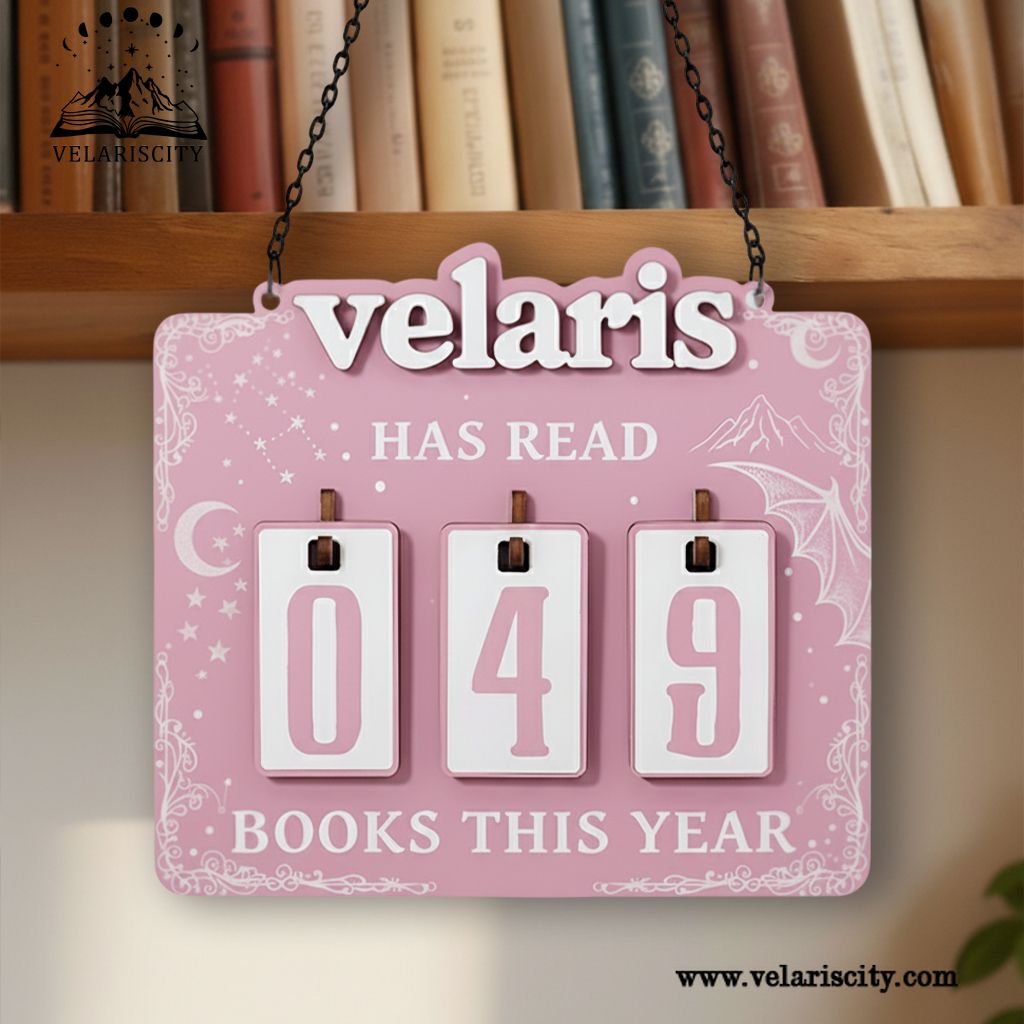 Velaris Book Tracker Sign, ACOTAR Inspired Reading Tracker, Fantasy Bookish Decor, Book Lover Gift BTVLR11