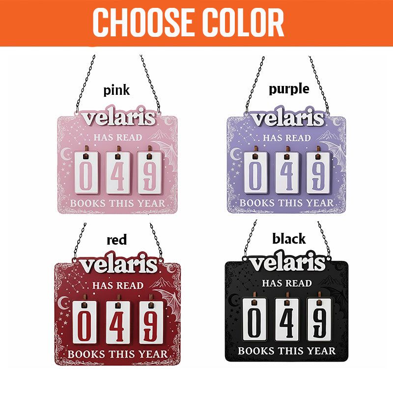 Velaris Book Tracker Sign, ACOTAR Inspired Reading Tracker, Fantasy Bookish Decor, Book Lover Gift BTVLR11