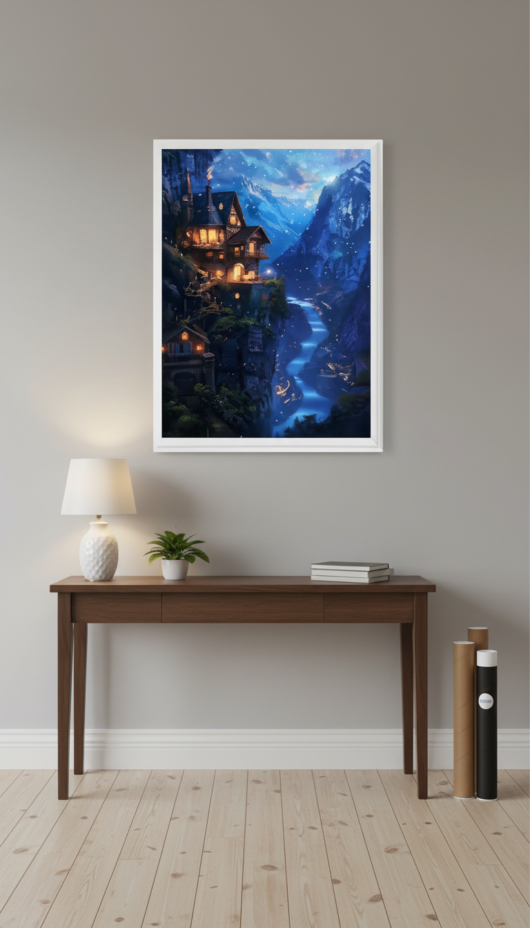 Velaris Night Court Poster, House of Wind ACOTAR Wall Art, Sarah J. Maas Bookish Decor, Fantasy Reader Gift VLRP75