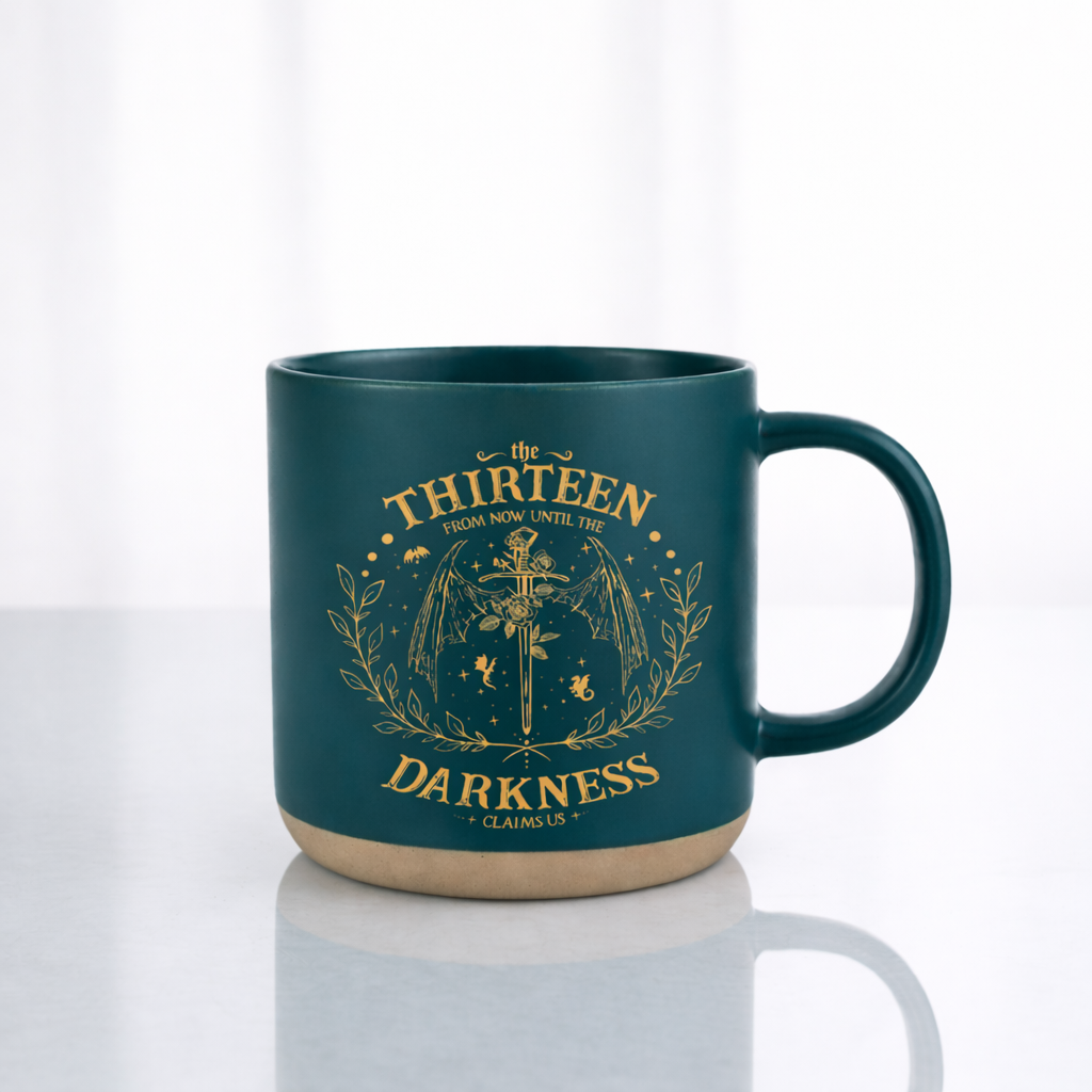 The Thirteen Ceramic Mug, Throne of Glass Inspired Pottery Coffee Cup, Bookish Fantasy Gift for Readers PMVLR31