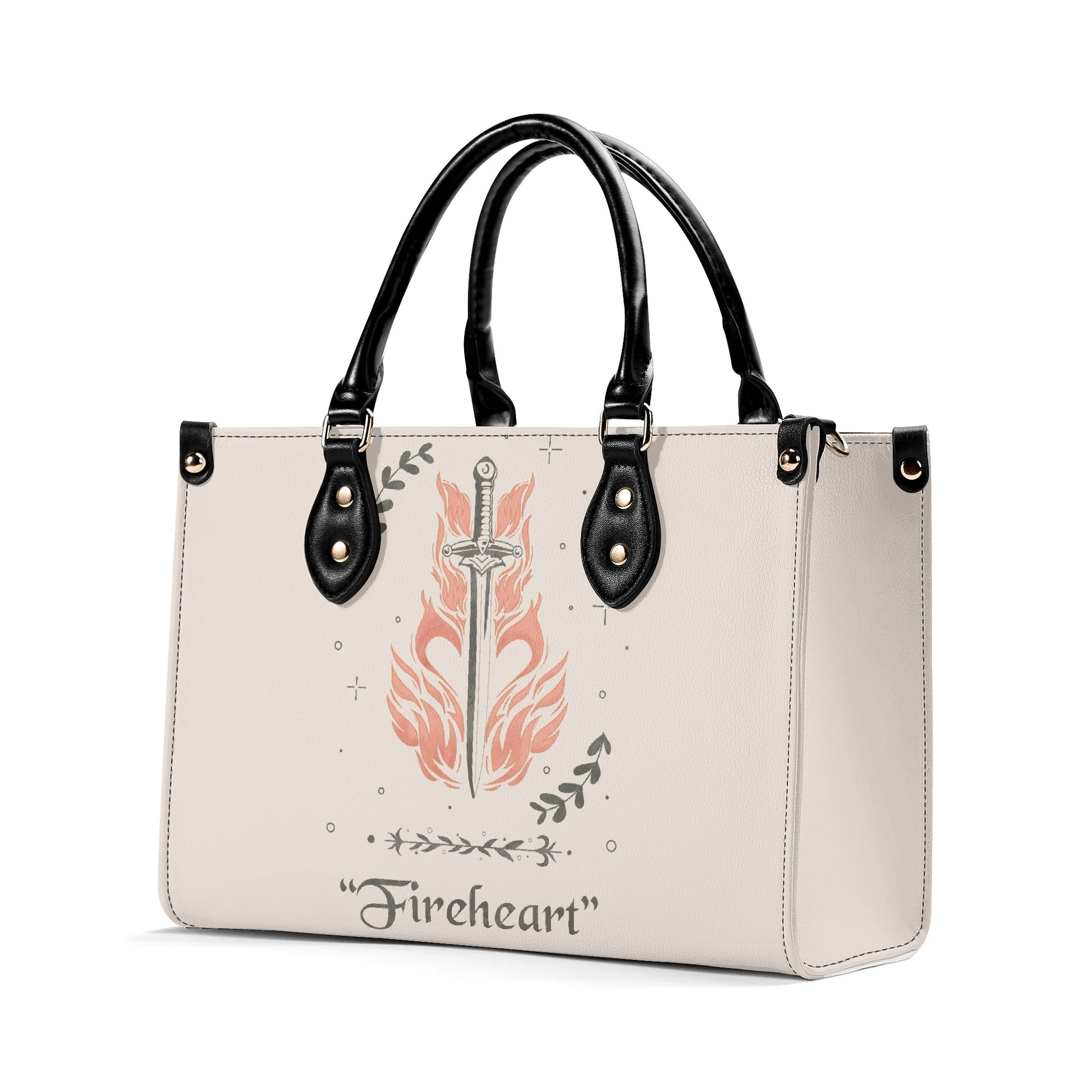 Fireheart Leather Bag, Throne Of Glass Inspired Bag, Personalized Leather Bag, Fantasy Leather Handbag, Perfect Gift for Women. HBVLR12