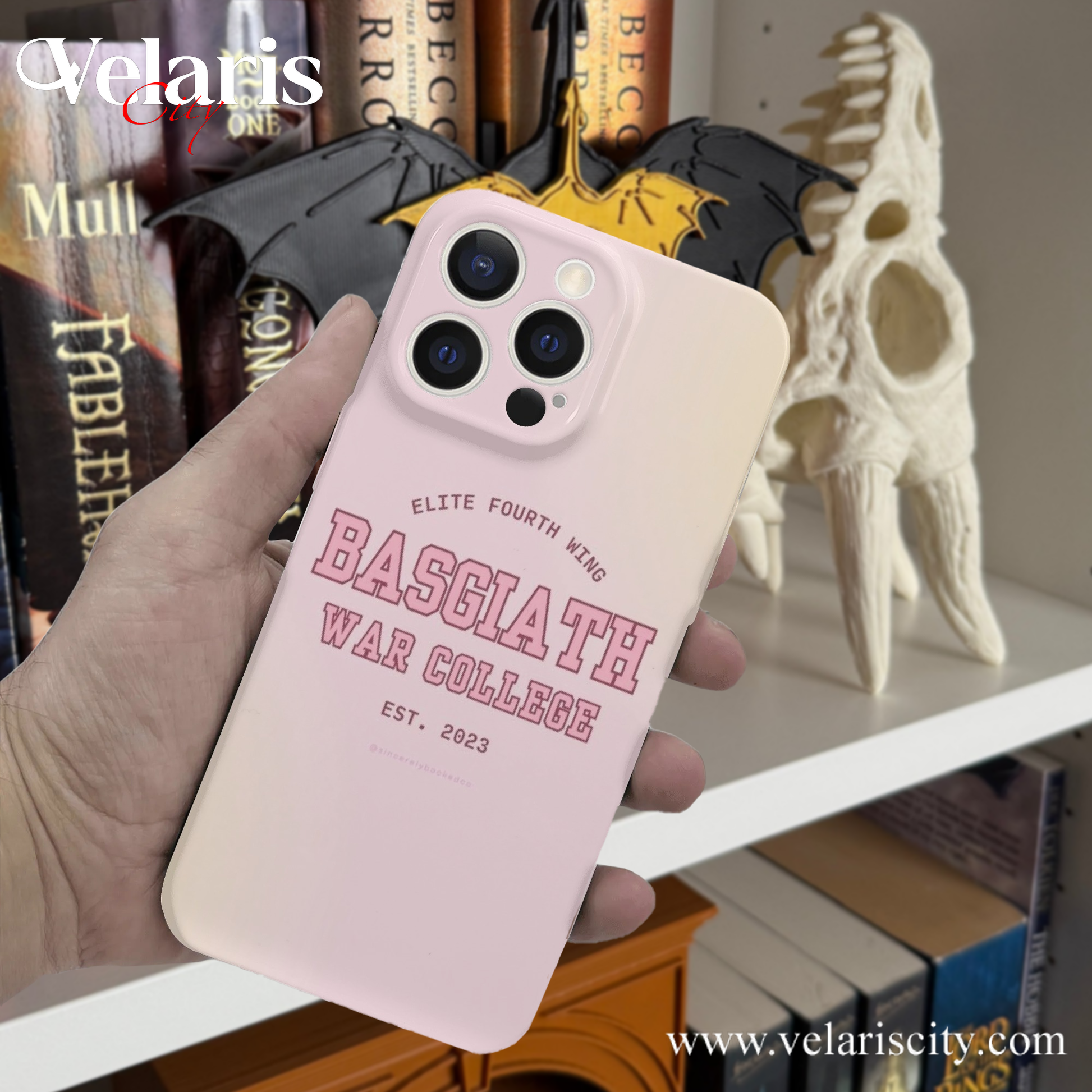 Basgiath War College Phone Case - Elite Fourth Wing Inspired iPhone Cover, Fourth Wing Phonecase, Fantasy Battle School Design PCVLR11