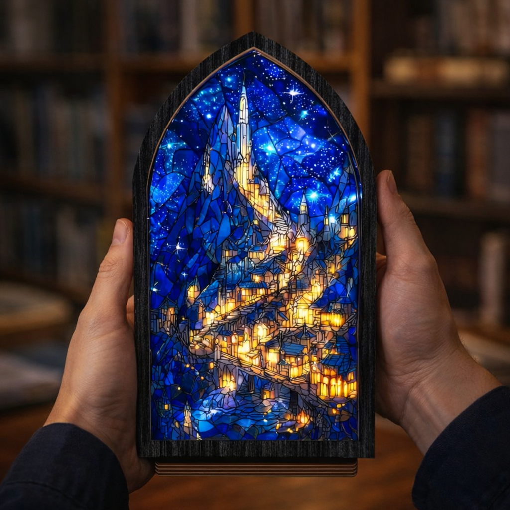 Velaris ACOTAR Book Nook with Candle Light, Night Court Bookshelf Insert, Fantasy Bookish Decor, Reader Gift BNVLR35