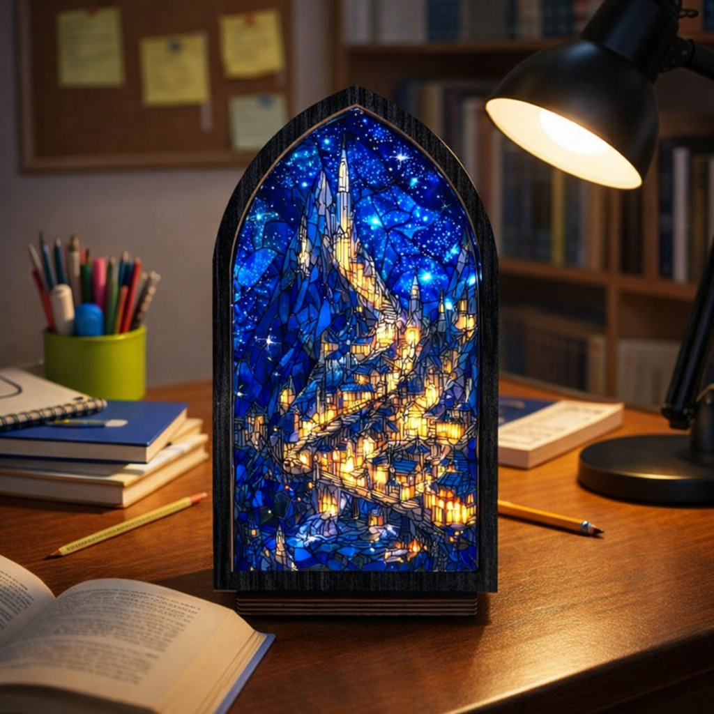 Velaris ACOTAR Book Nook with Candle Light, Night Court Bookshelf Insert, Fantasy Bookish Decor, Reader Gift BNVLR35