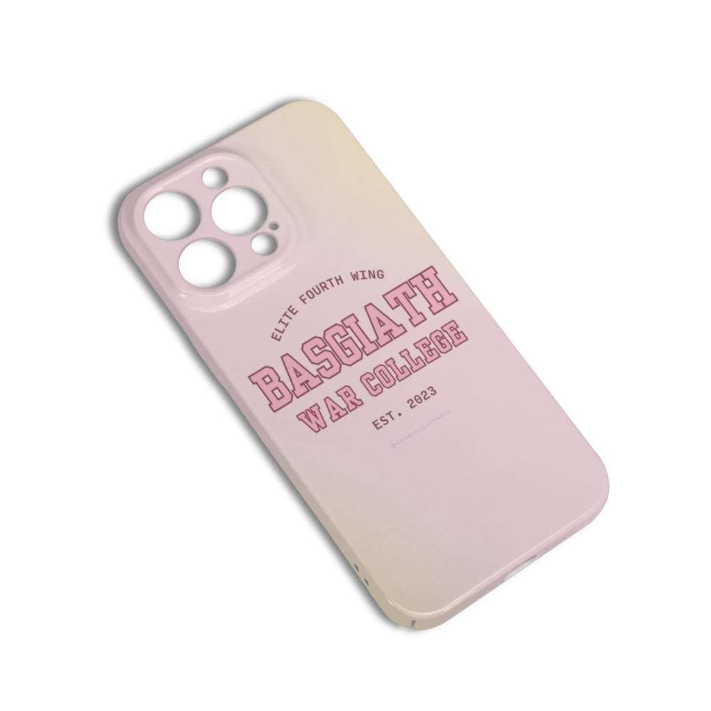 Basgiath War College Phone Case - Elite Fourth Wing Inspired iPhone Cover, Fourth Wing Phonecase, Fantasy Battle School Design PCVLR11