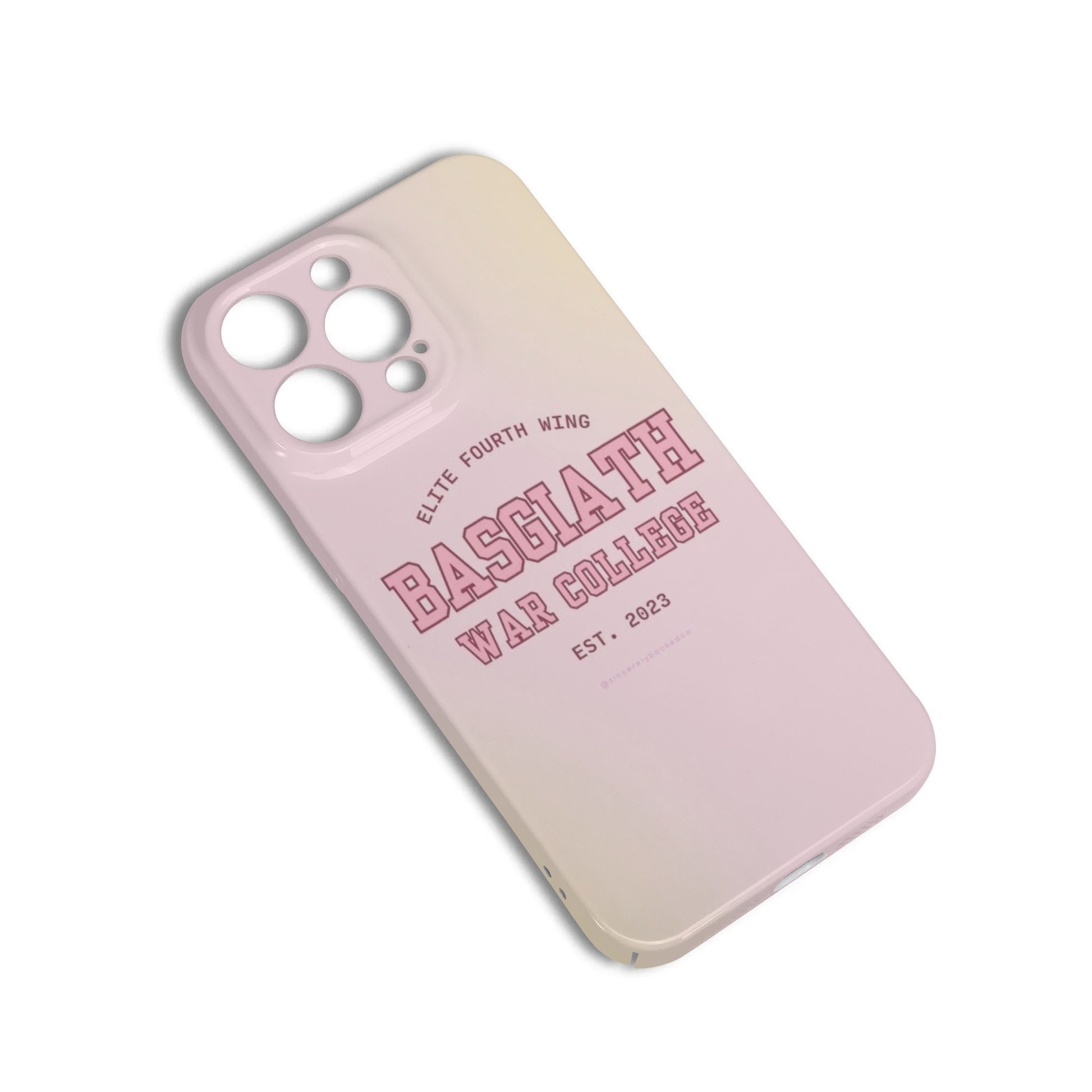 Basgiath War College Phone Case - Elite Fourth Wing Inspired iPhone Cover, Fourth Wing Phonecase, Fantasy Battle School Design PCVLR11