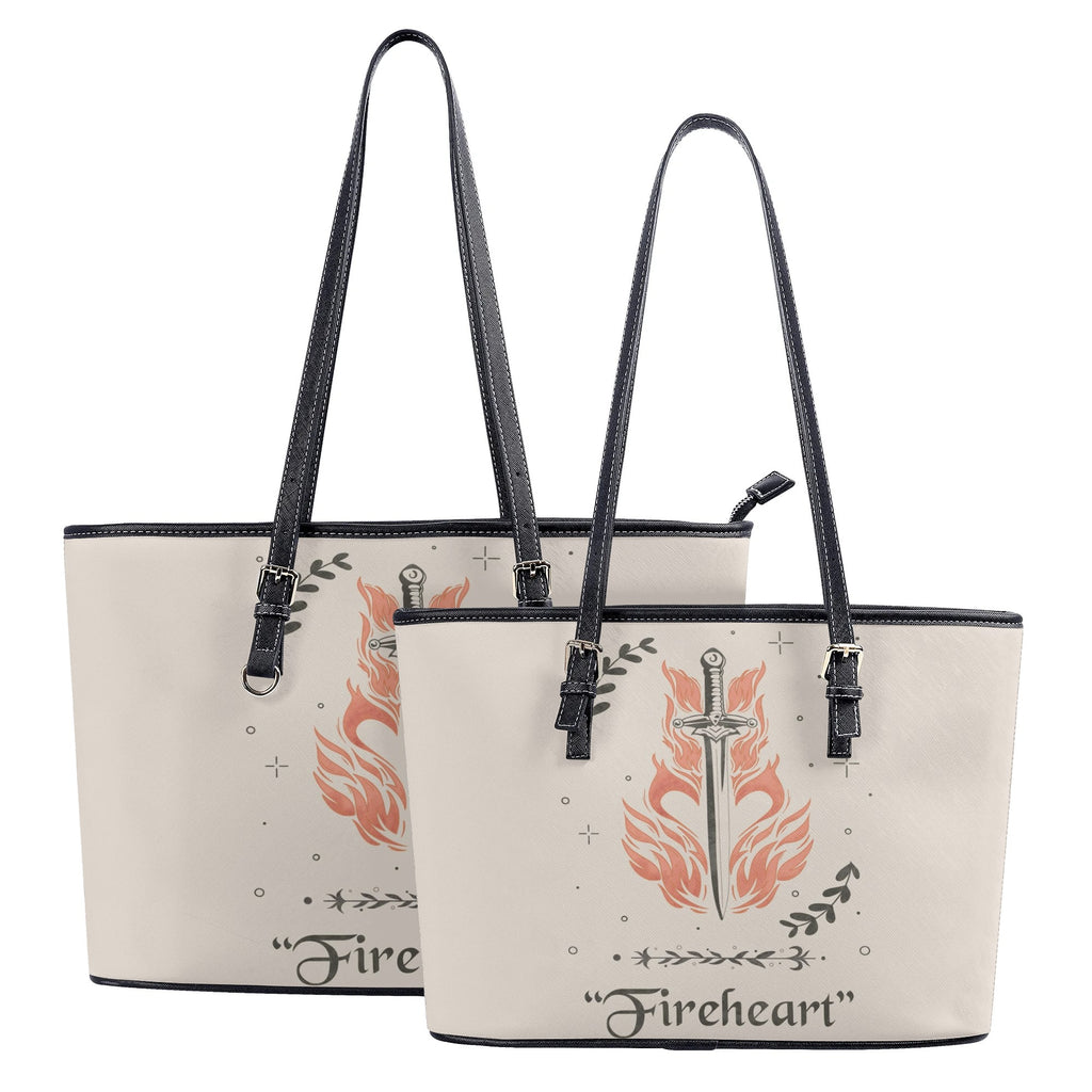 Fireheart Leather Bag, Throne Of Glass Inspired Bag, Personalized Leather Bag, Fantasy Leather Handbag, Perfect Gift for Women. HBVLR12