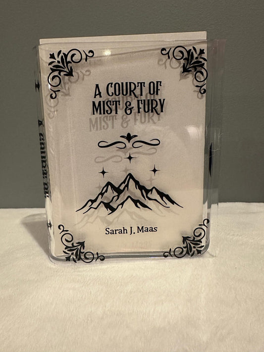 A Court of Mist and Fury Book Vase Acrylic Book Vase, Velaris Acrylic Flower Vase, Book Lover Gift, Gifts For Book Lover, VLRBV10