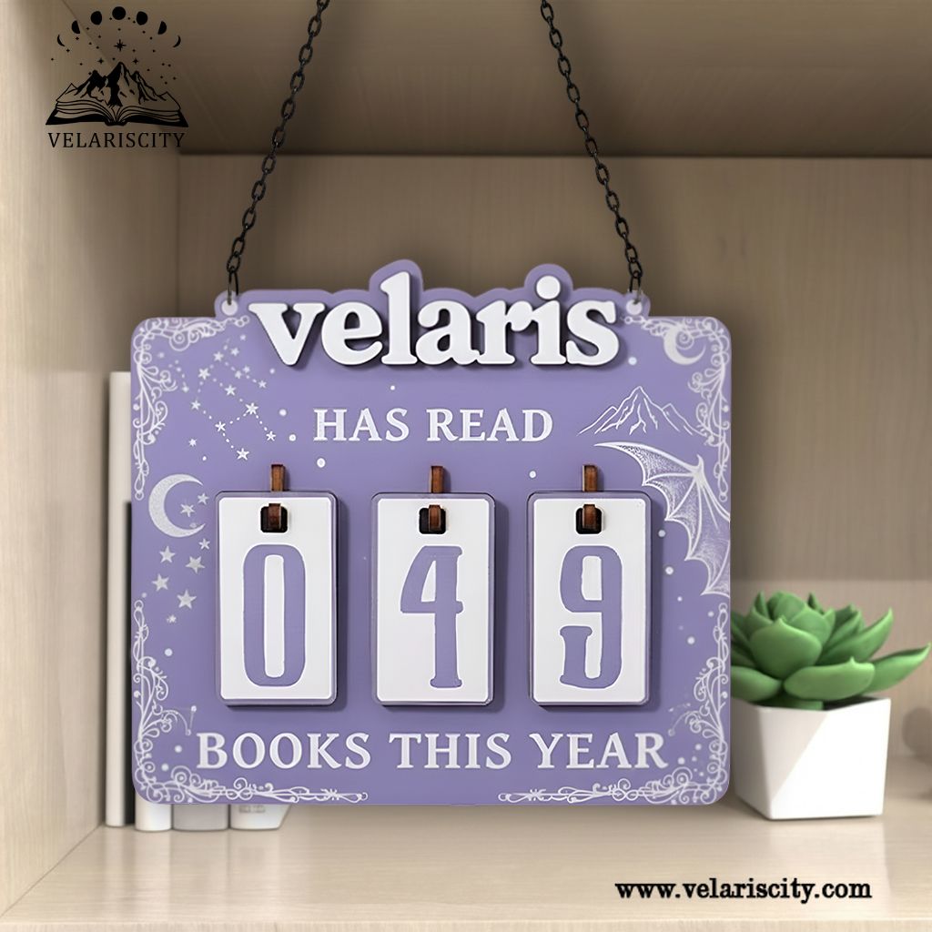 Velaris Book Tracker Sign, ACOTAR Inspired Reading Tracker, Fantasy Bookish Decor, Book Lover Gift BTVLR11