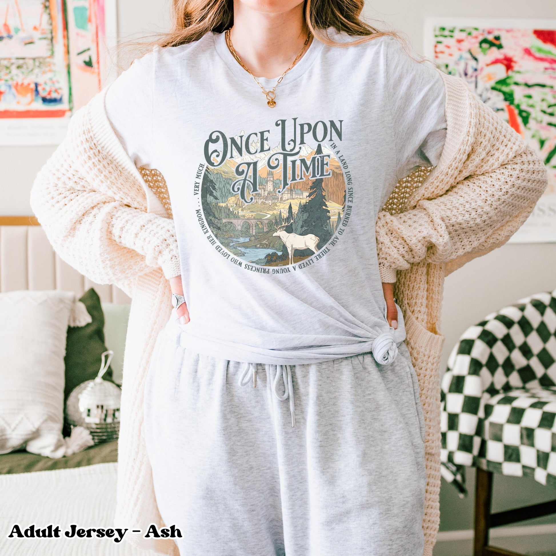 Throne of Glass Comfort Colors T-Shirt, Once Upon A Time Quote, Aelin Galathynius, Bookish TOG tee Fantasy Book Lover Gift, Booktok Bookstagram Merch CFVLR82