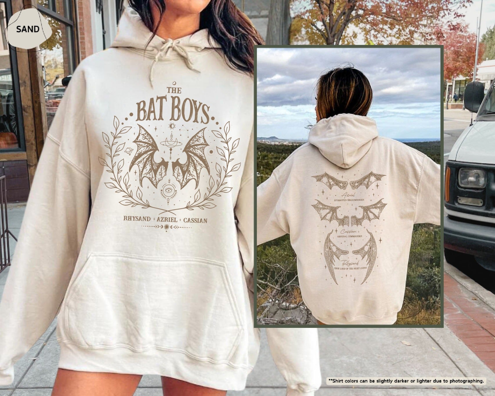 Bat Boys Sweatshirt, The Night Court Sweater, A Court OF Thorns And Roses Rhysand Cassian Azriel,Bookish Hoodie,Book Lover Gift,Bookish Gift CFVLR63