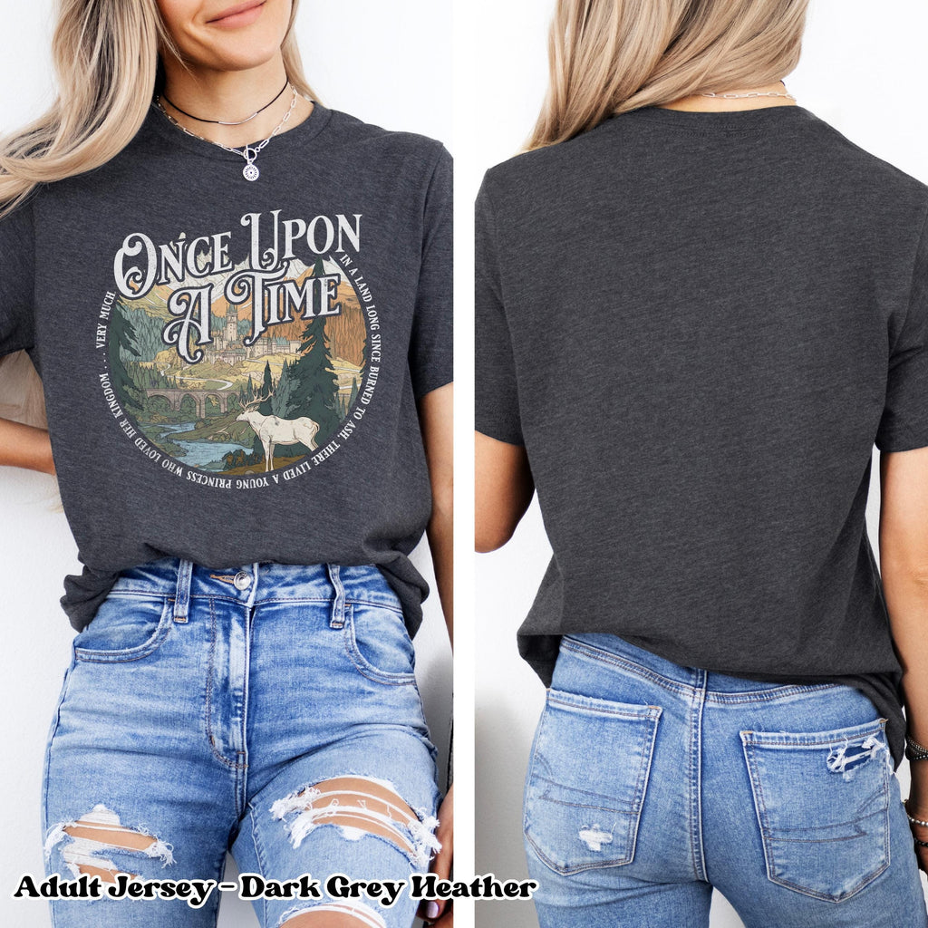 Throne of Glass Comfort Colors T-Shirt, Once Upon A Time Quote, Aelin Galathynius, Bookish TOG tee Fantasy Book Lover Gift, Booktok Bookstagram Merch CFVLR82