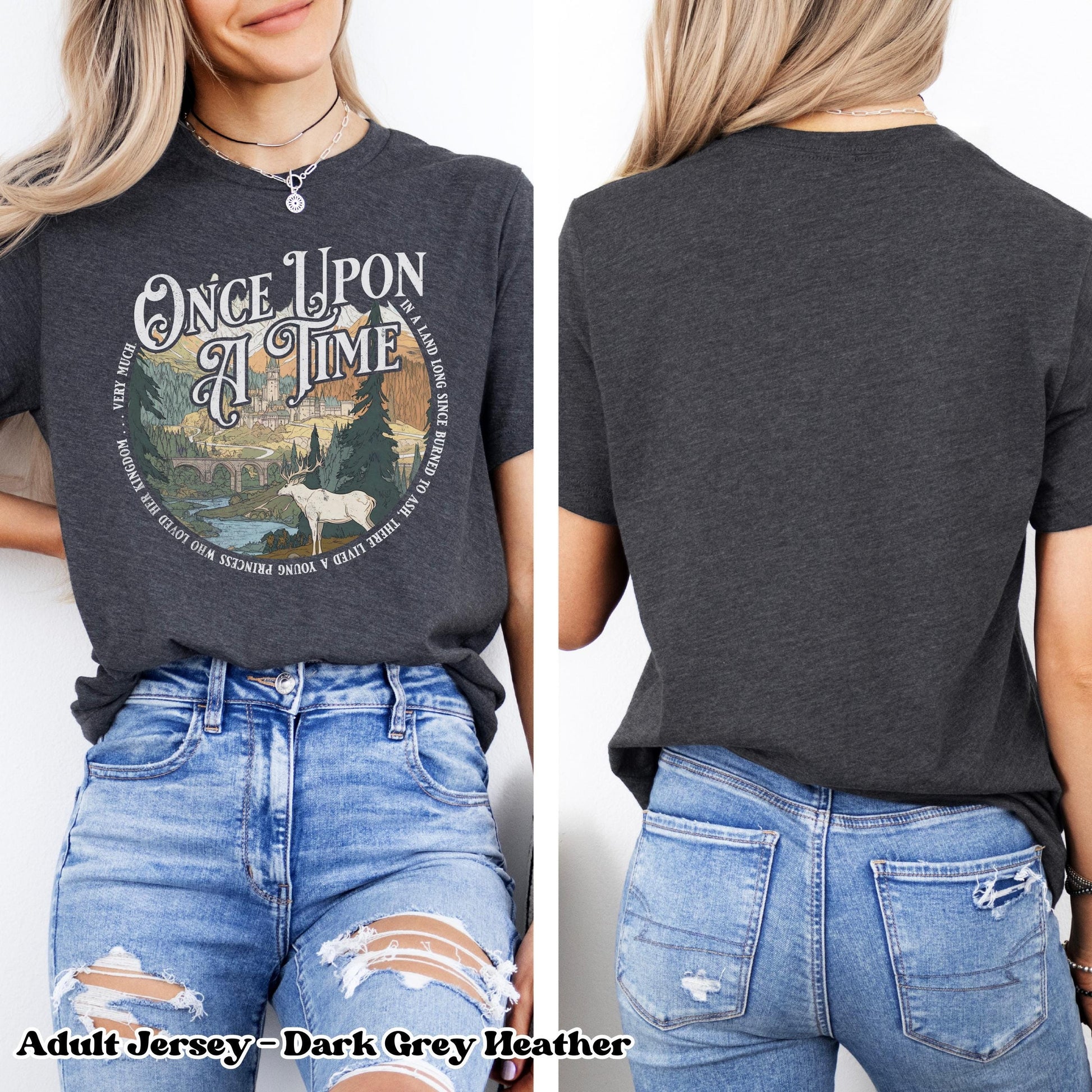 Throne of Glass Comfort Colors T-Shirt, Once Upon A Time Quote, Aelin Galathynius, Bookish TOG tee Fantasy Book Lover Gift, Booktok Bookstagram Merch CFVLR82