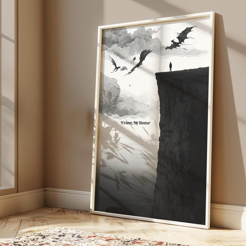 Fourth Wing - Liam death quote, Fourth Wing art poster, book quote wall art, fantasy book poster VLRP12