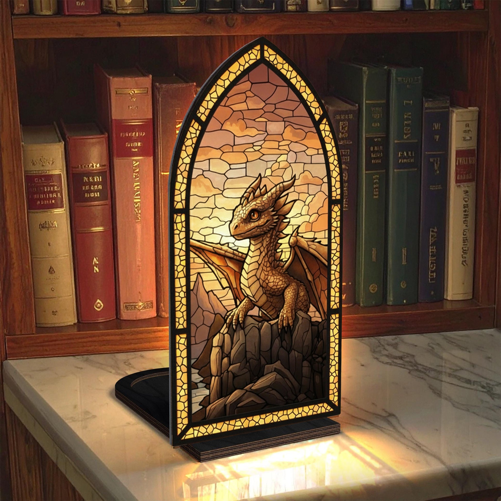 Andarna Fourth Wing Dragon Book Nook, Fantasy Bookshelf Insert Decor Gift, Bookish Gift, Fantasy Collectible BNVLR11