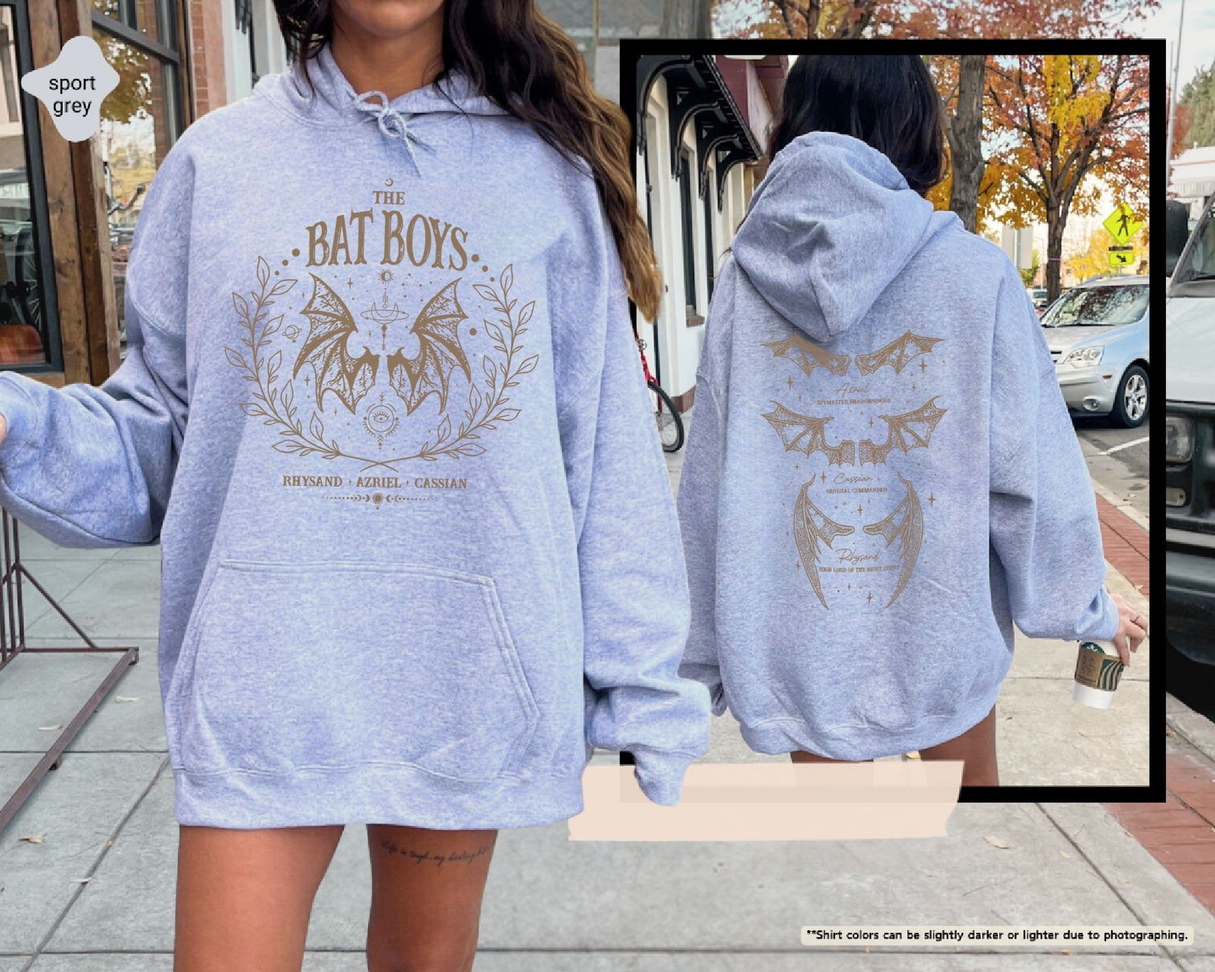 Bat Boys Sweatshirt, The Night Court Sweater, A Court OF Thorns And Roses Rhysand Cassian Azriel,Bookish Hoodie,Book Lover Gift,Bookish Gift CFVLR63