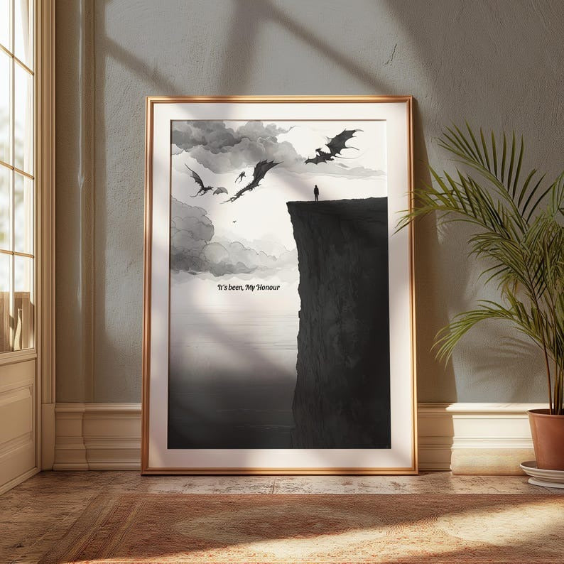 Fourth Wing - Liam death quote, Fourth Wing art poster, book quote wall art, fantasy book poster VLRP12