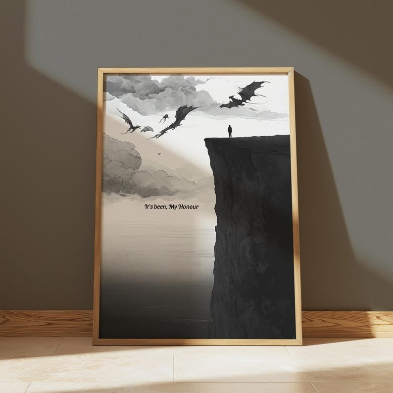 Fourth Wing - Liam death quote, Fourth Wing art poster, book quote wall art, fantasy book poster VLRP12