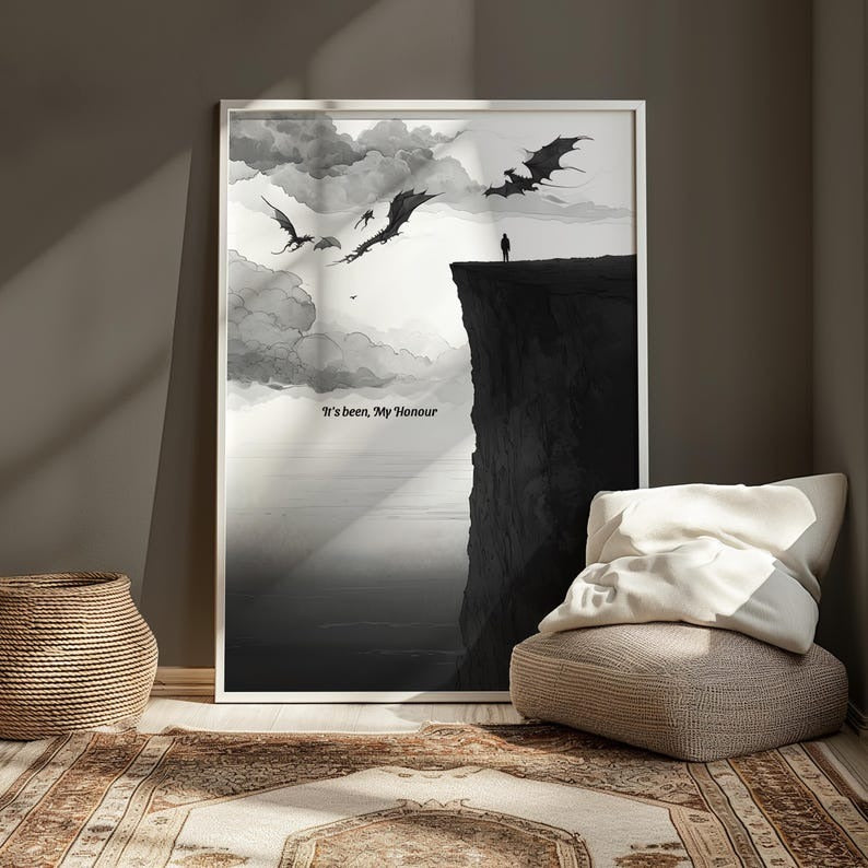 Fourth Wing - Liam death quote, Fourth Wing art poster, book quote wall art, fantasy book poster VLRP12